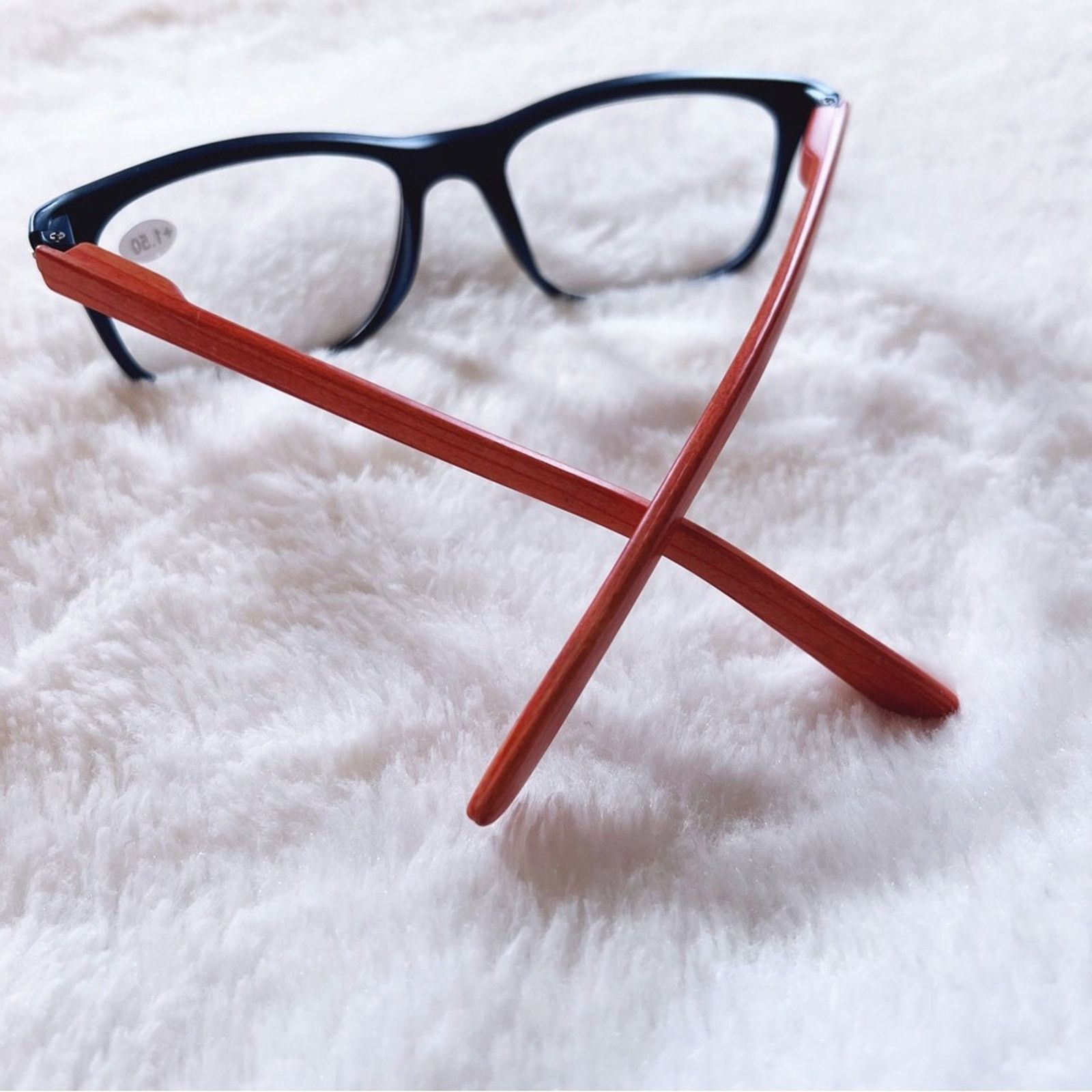 Other Olivia Blue with Orange Wood Reader Glasses Size ONE SIZE - 9 Thumbnail