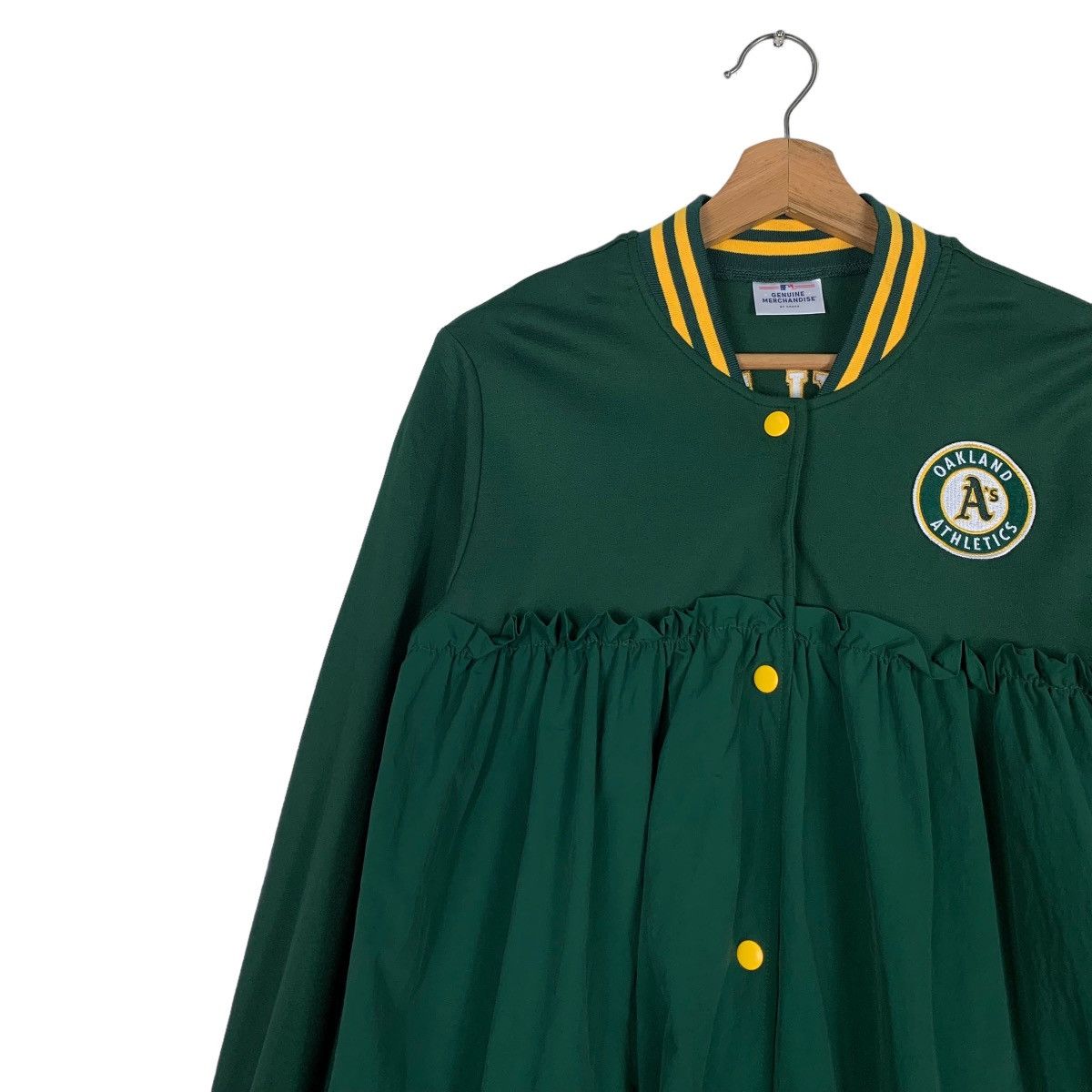 Japanese Brand OAKLAND ATHLETICS BIG LOGO DRESS #0646-C30 Size M / US 6-8 / IT 42-44 - 8 Thumbnail
