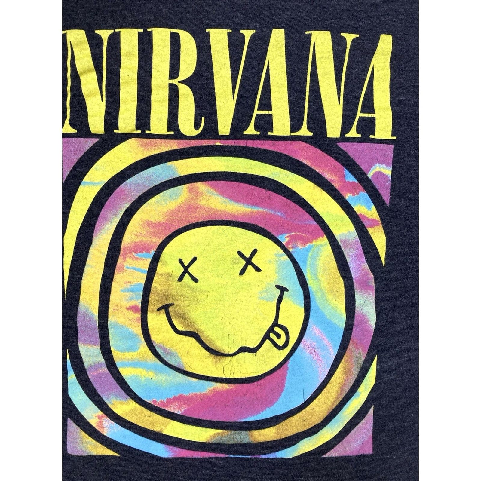 Logo 7 Nirvana Shirt Women XS Gray Short Sleeve Logo Graphic T-Shirt Music Band VINTAGE Size XS / US 0-2 / IT 36-38 - 2 Thumbnail