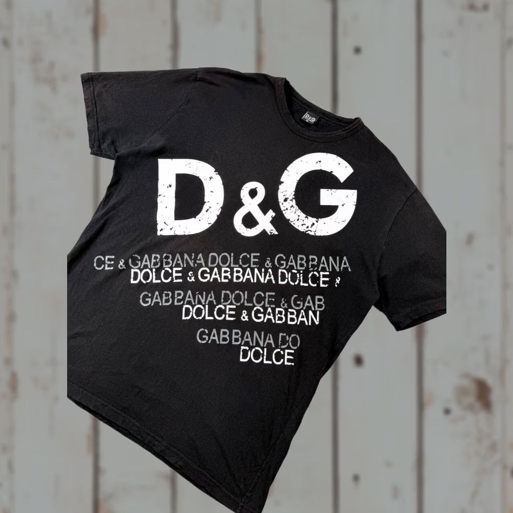 Dolce & Gabbana VINTAGE Dolce&Gabbana Big Logo 90s Men 2XL Black T-Shirt Logo 90s Mens Size US XXL / EU 58 / 5 - 1 Thumbnail