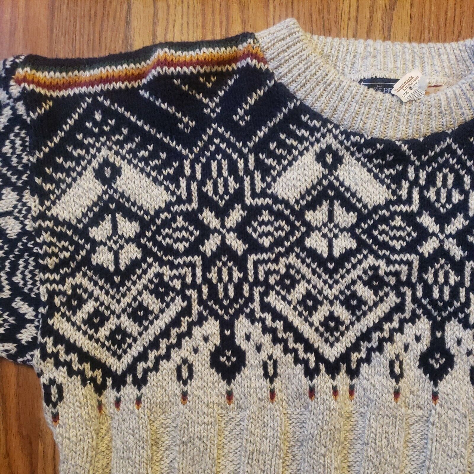 Other Vtg Fair Isle Ski Sweater Mens L USA Made Nordic Cotton Crew Size US L / EU 52-54 / 3 - 5 Thumbnail