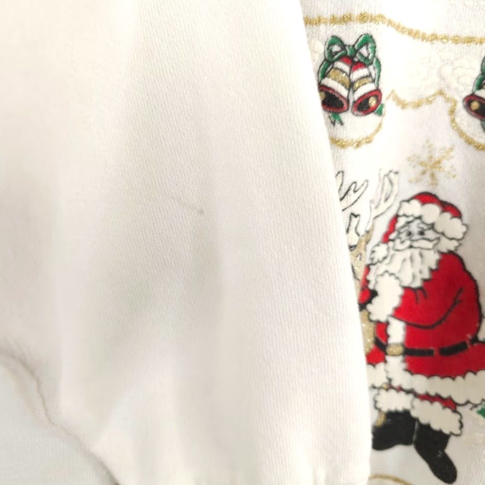 Vintage VINTAGE Raisin Christmas Sweatshirt Mens Large White 90s Santa Claus Reindeer USA Sweatshirt Size US L / EU 52-54 / 3 - 5 Thumbnail