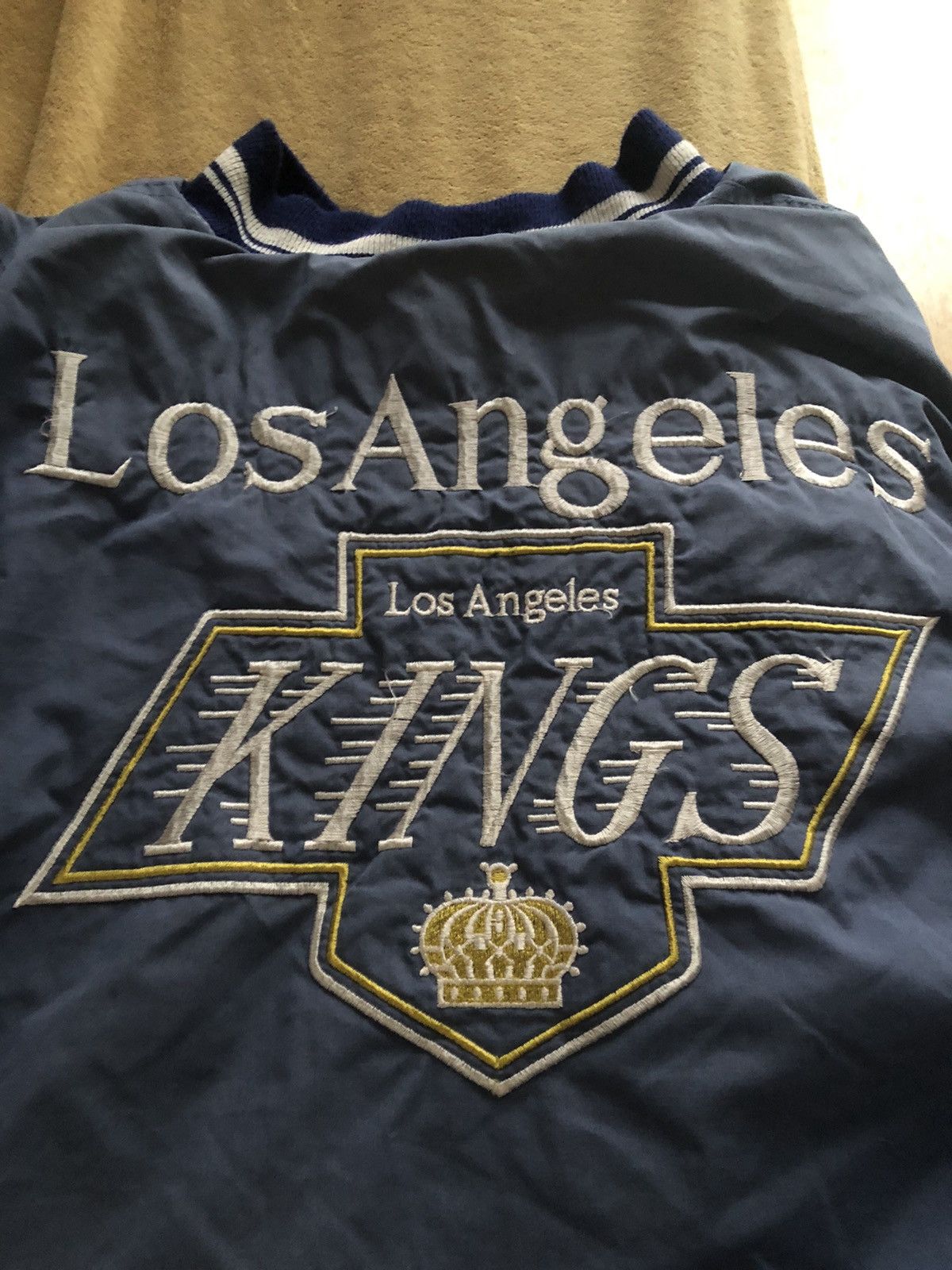 NHL VINTAGE LOS ANGELES KINGS NHL BOMBER JACKET Size US L / EU 52-54 / 3 - 3 Thumbnail