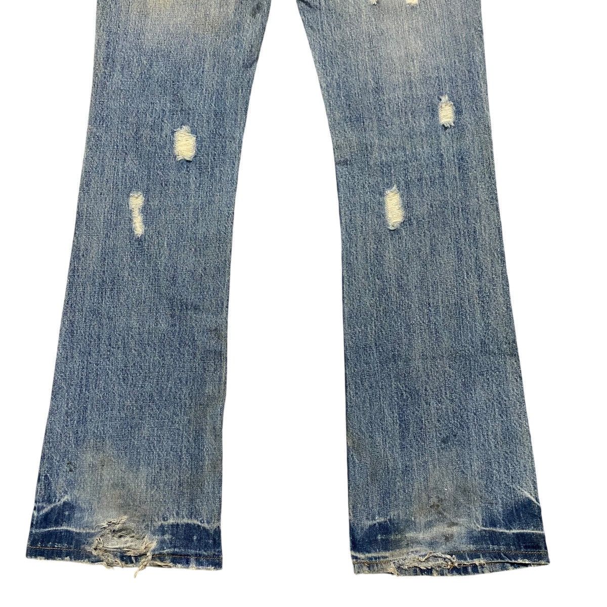 Le Grande Bleu (L.G.B.) Midas Machiavel Hole Distressed Denim Flare Jeans Size US 29 - 15 Thumbnail