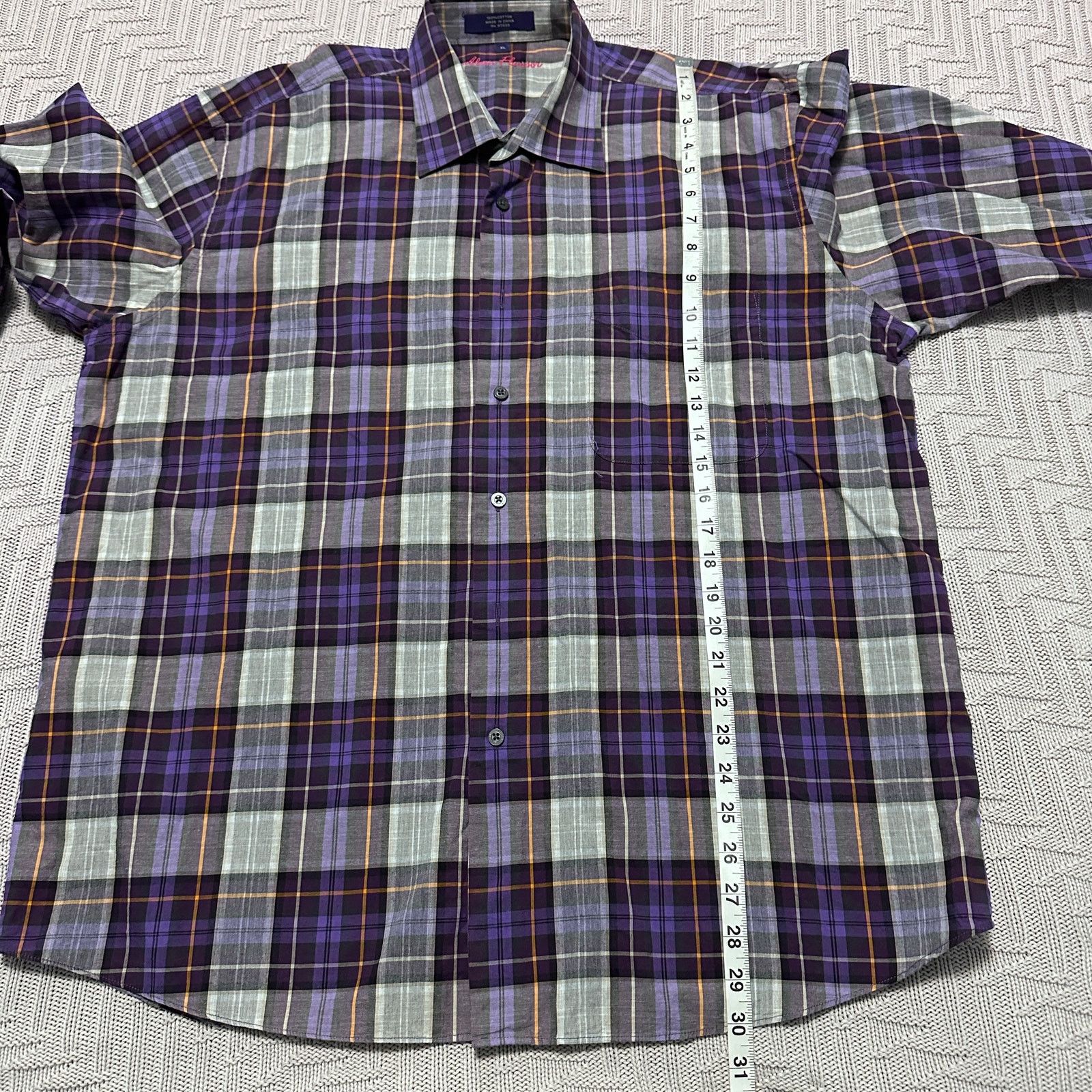 Alan Flusser Alan Flusser purple plaid button down Size US XL / EU 56 / 4 - 7 Thumbnail