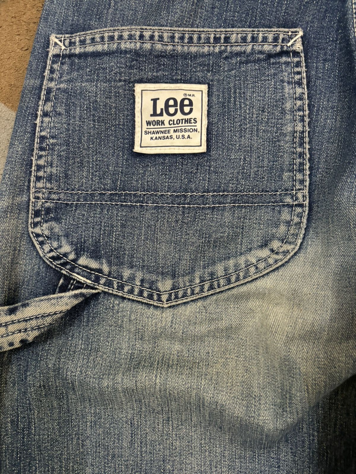 Lee Vintage 90s Lee Mud Wash Baggy Carpenter Jeans Size US 29 - 12 Thumbnail