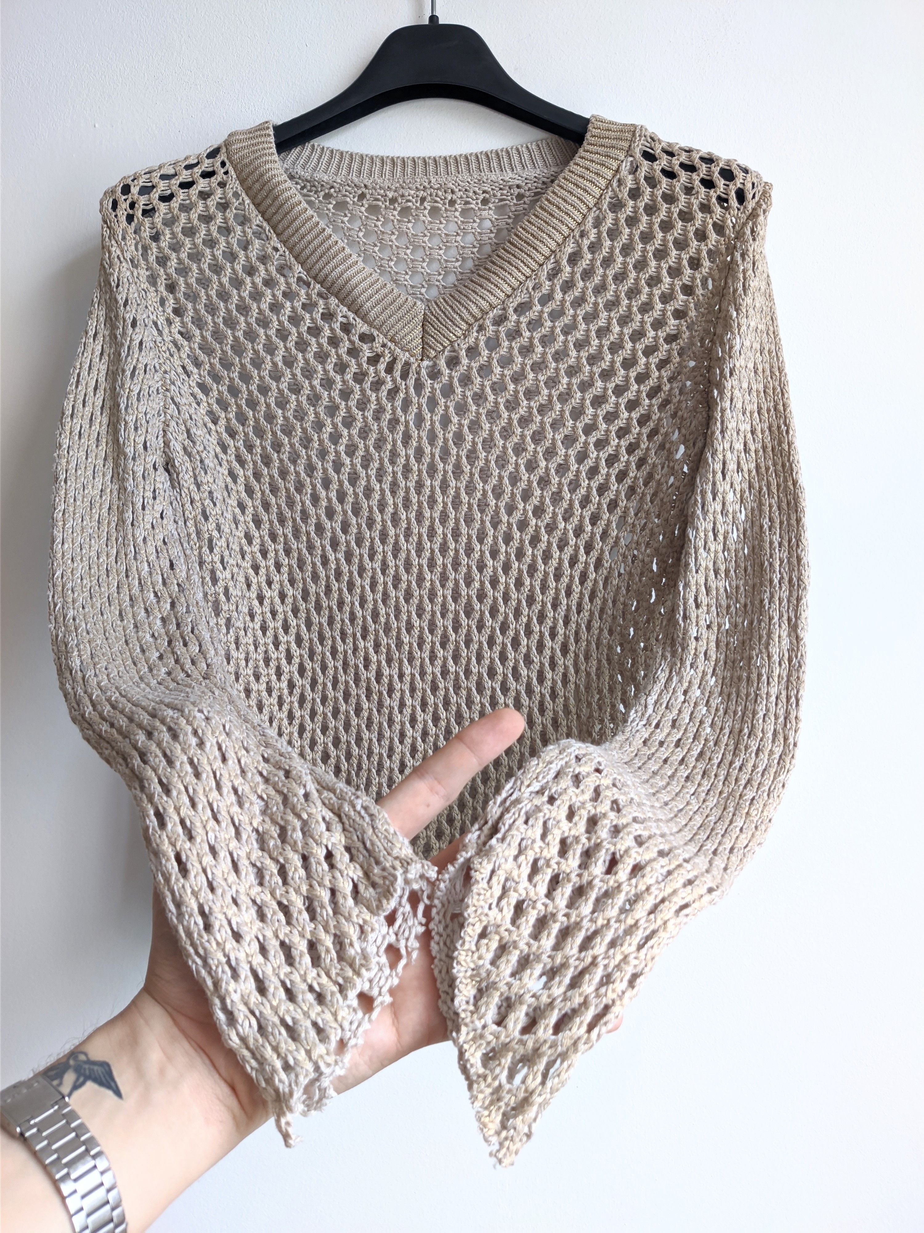 Vintage mesh sweater y2k vintage japanese Size M / US 6-8 / IT 42-44 - 8 Thumbnail