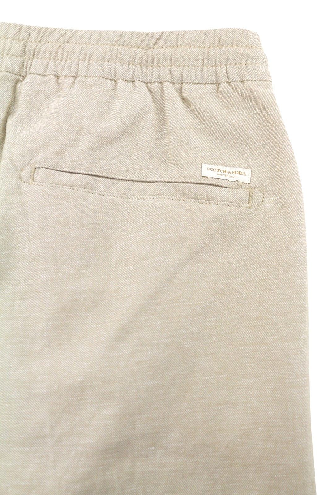 Scotch & Soda FAVE W33 Beige Melange Cotton Drawstring Waist 91025 Size US 33 - 6 Thumbnail