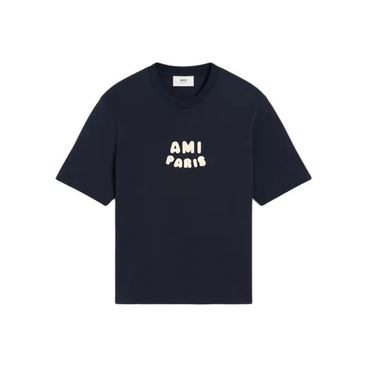 AMI AMI PARIS Logo Cotton T-Shirt for Men and Women -2507 Size US XL / EU 56 / 4 - 1 Thumbnail