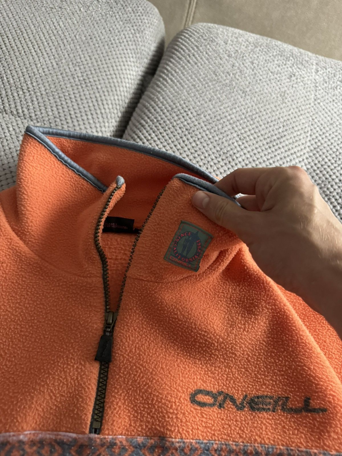 O'Neill × Santa Cruz Skateboards × Vintage Oneill Vintage Santa Cruz Surf Big Logo Fleece Size US M / EU 48-50 / 2 - 9 Thumbnail
