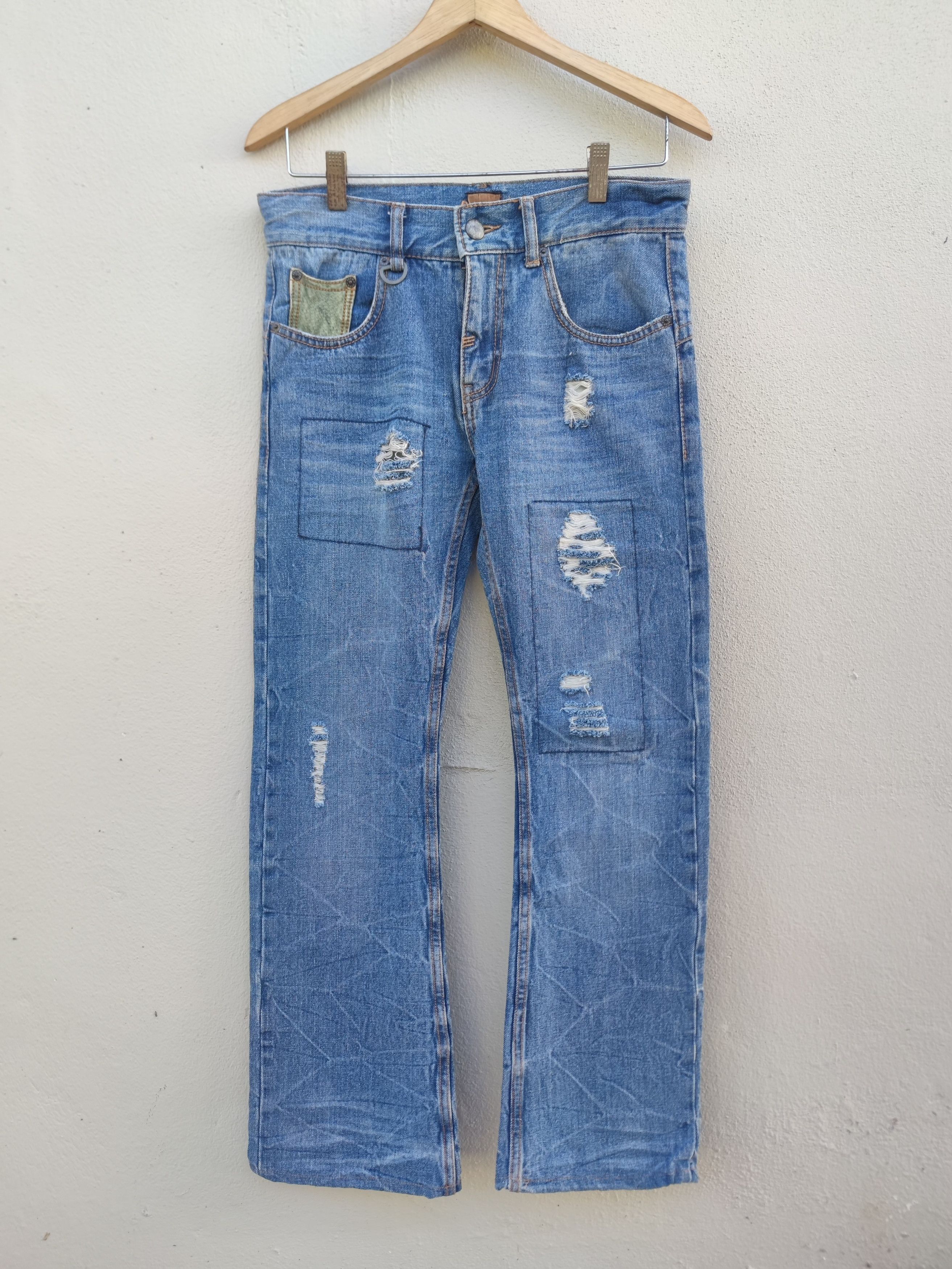 JACKROSE JACKROSE Distressed Design Flare Jean Size US 31 - 1 Thumbnail