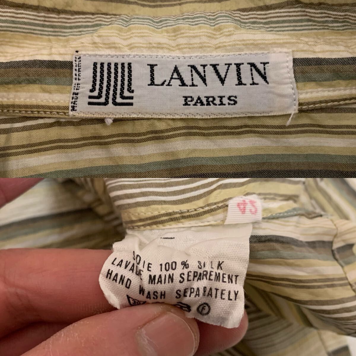 Lanvin Lanvin Paris 80s Vintage Silk Shirt Size US M / EU 48-50 / 2 - 2 Thumbnail