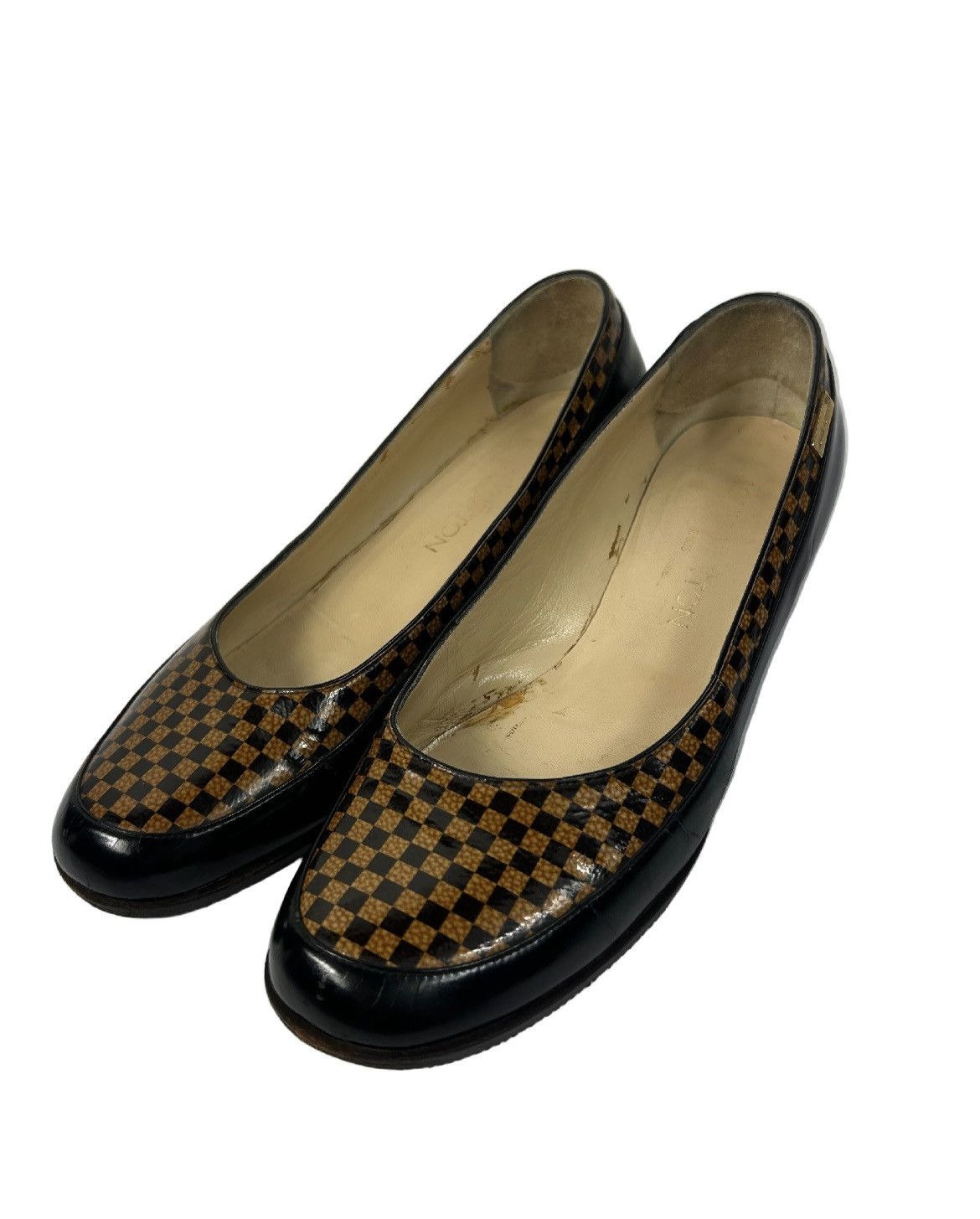 Louis Vuitton Louis Vuitton Damier Ebene Heels Size US 5.5 / IT 35.5 - 2 Thumbnail