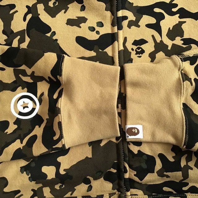 Bape BAPE Desert Camo Shark Full Zip Hoodie a bathing ape Size US XL / EU 56 / 4 - 7 Thumbnail