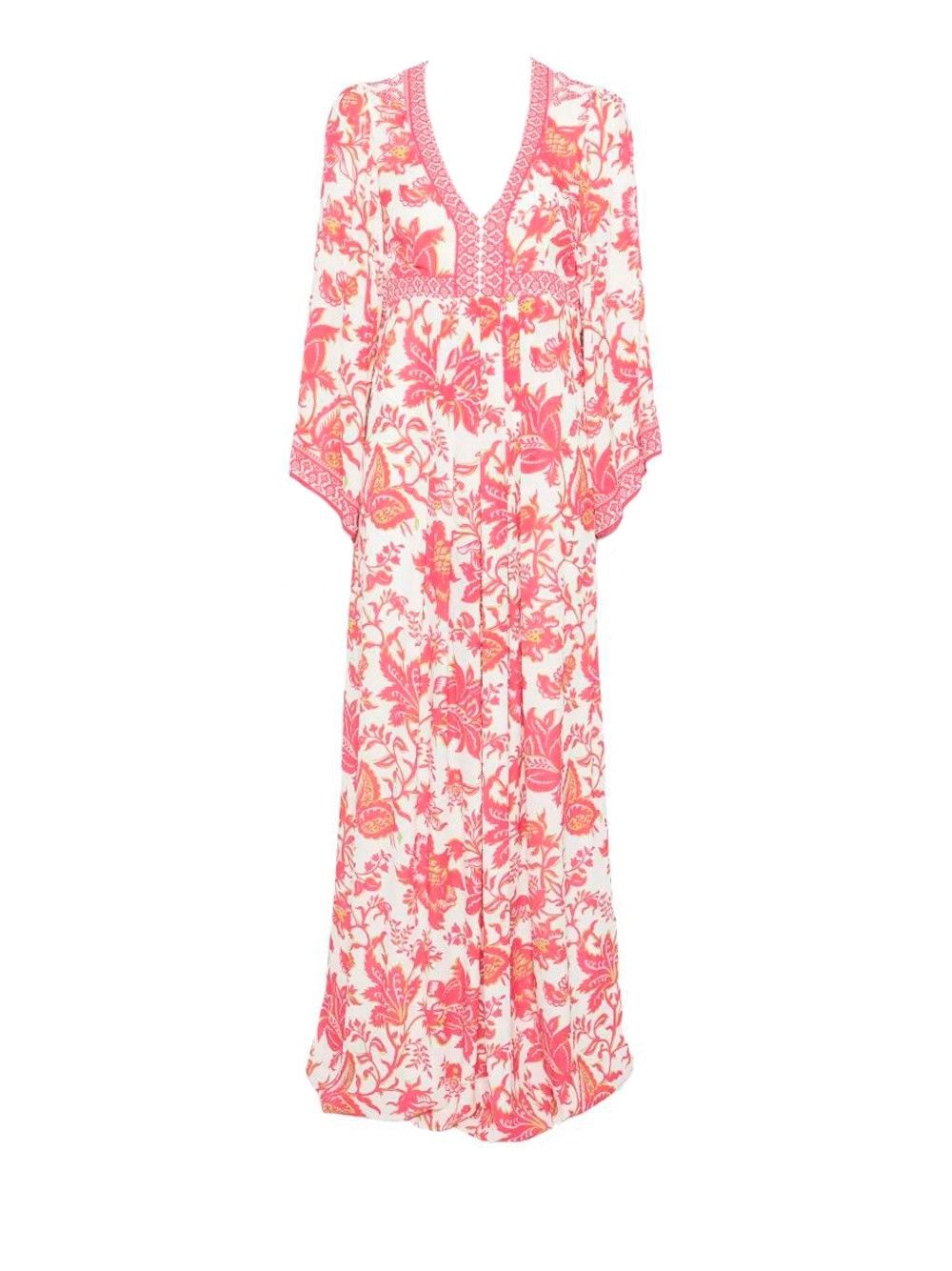 Etro Maxi `Empire` Dress With Deep V-Neck Size M / US 6-8 / IT 42-44 - 1 Thumbnail