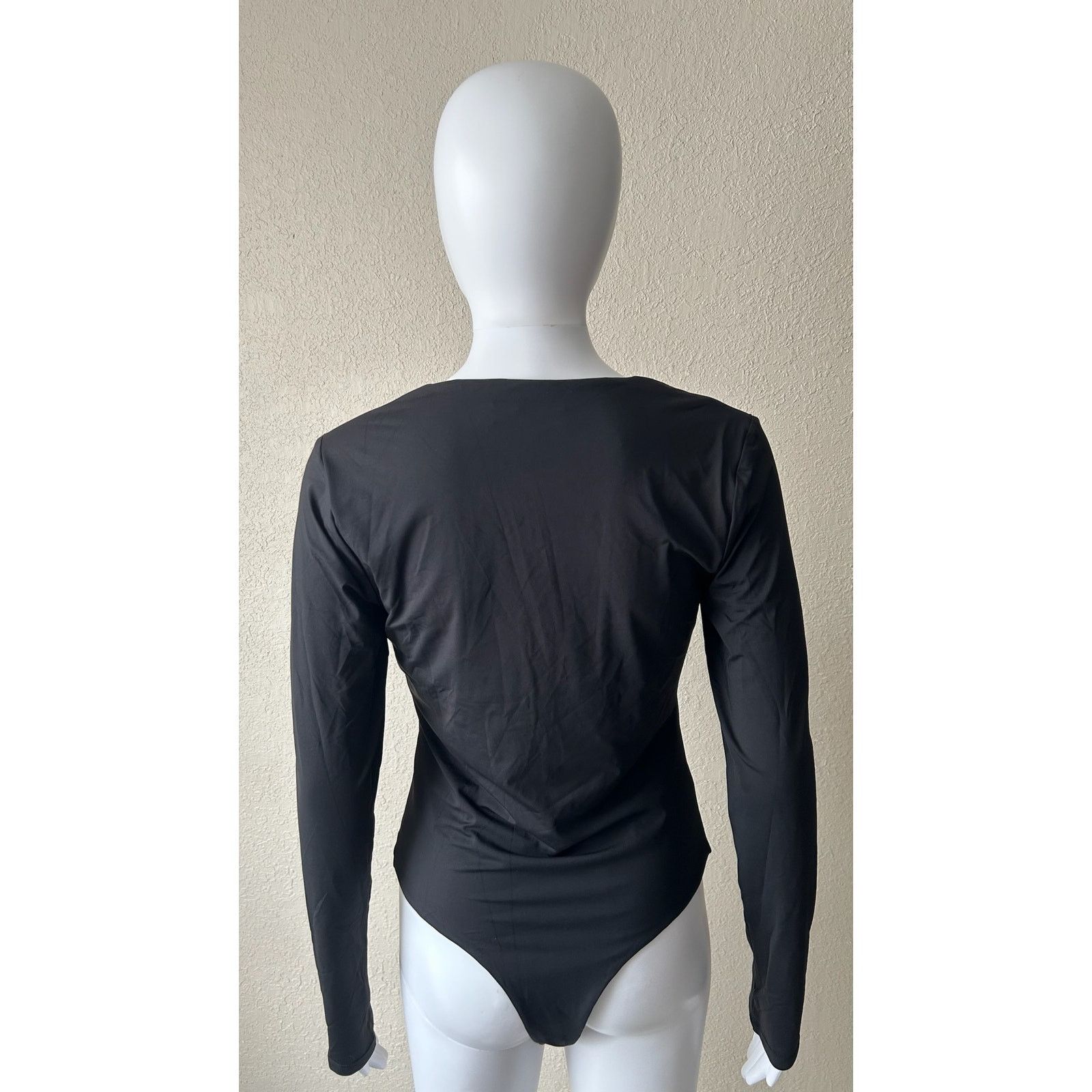 Other Qinsen | Square Neck Long Sleeve Bodysuit | NWT | XL Size XL / US 12-14 / IT 48-50 - 2 Thumbnail