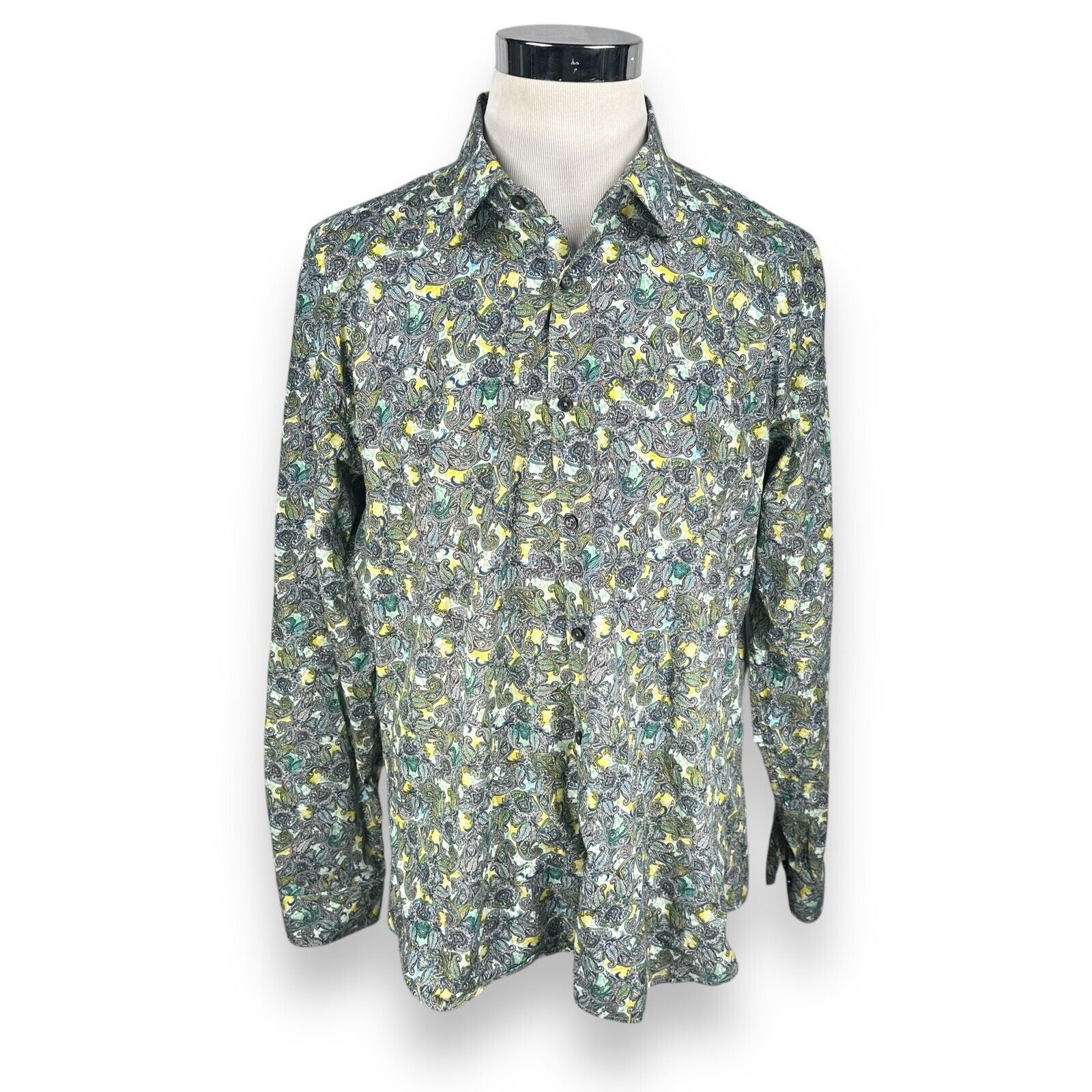 Jared Lang Jared Lang Paisley Shirt Mens 3XL XXXL Multicolor Button Up Size US XXL / EU 58 / 5 - 1 Thumbnail