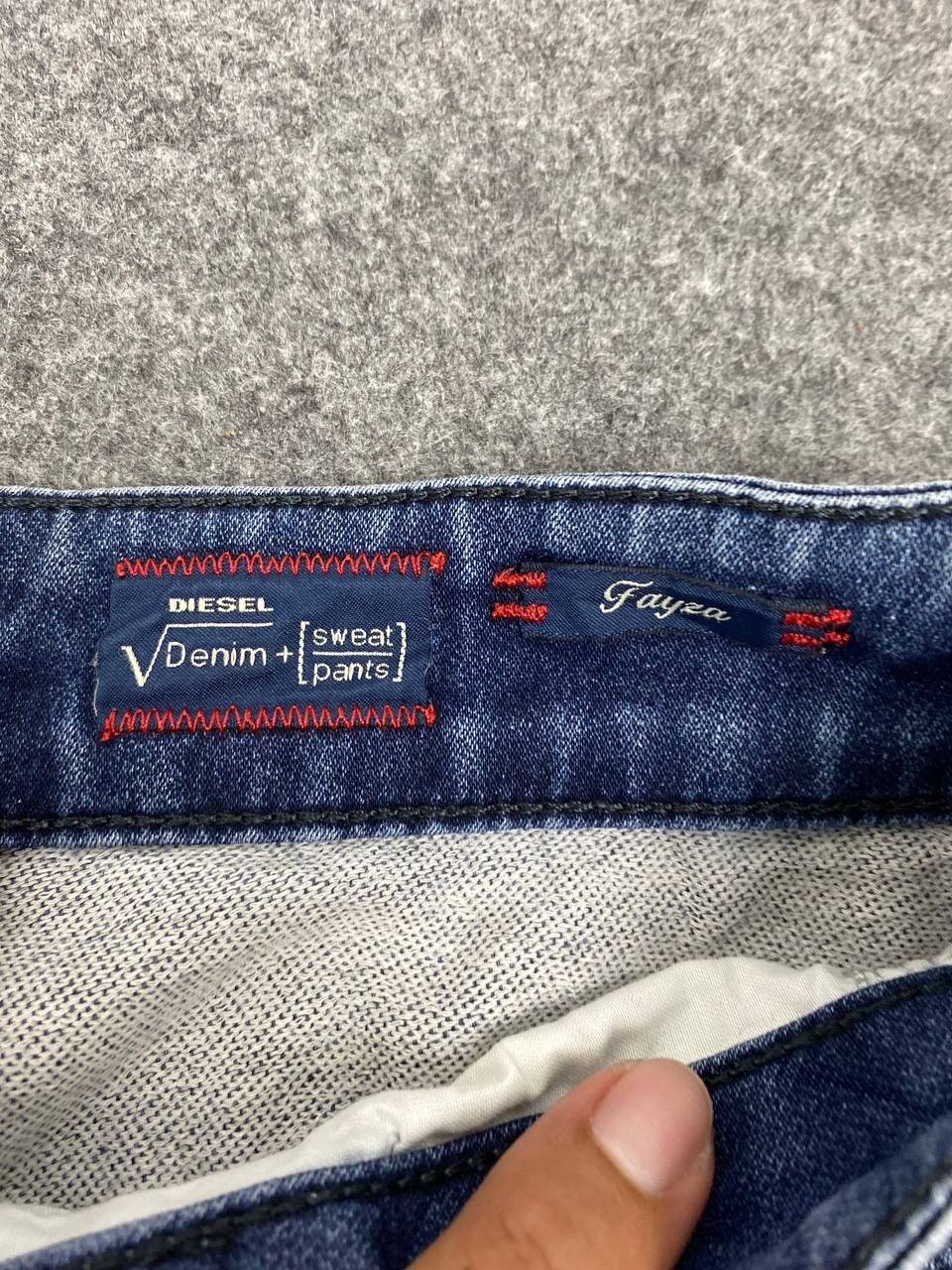 Diesel diesel sweatpants distressed denim Size 30" / US 8 / IT 44 - 9 Thumbnail