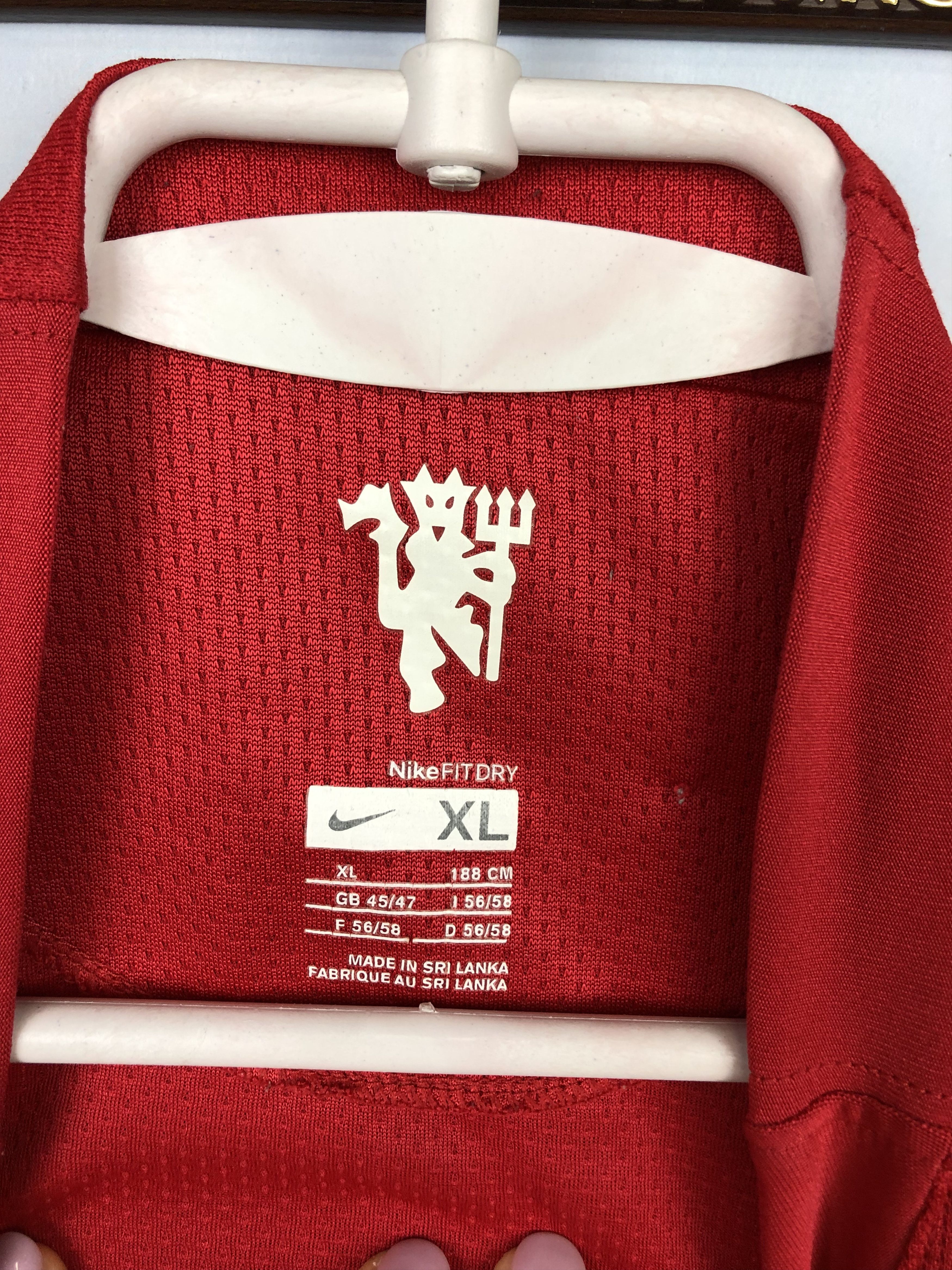 Nike Manchester United football shirt Soccer Solskjaer Jersey Size US XL / EU 56 / 4 - 7 Thumbnail