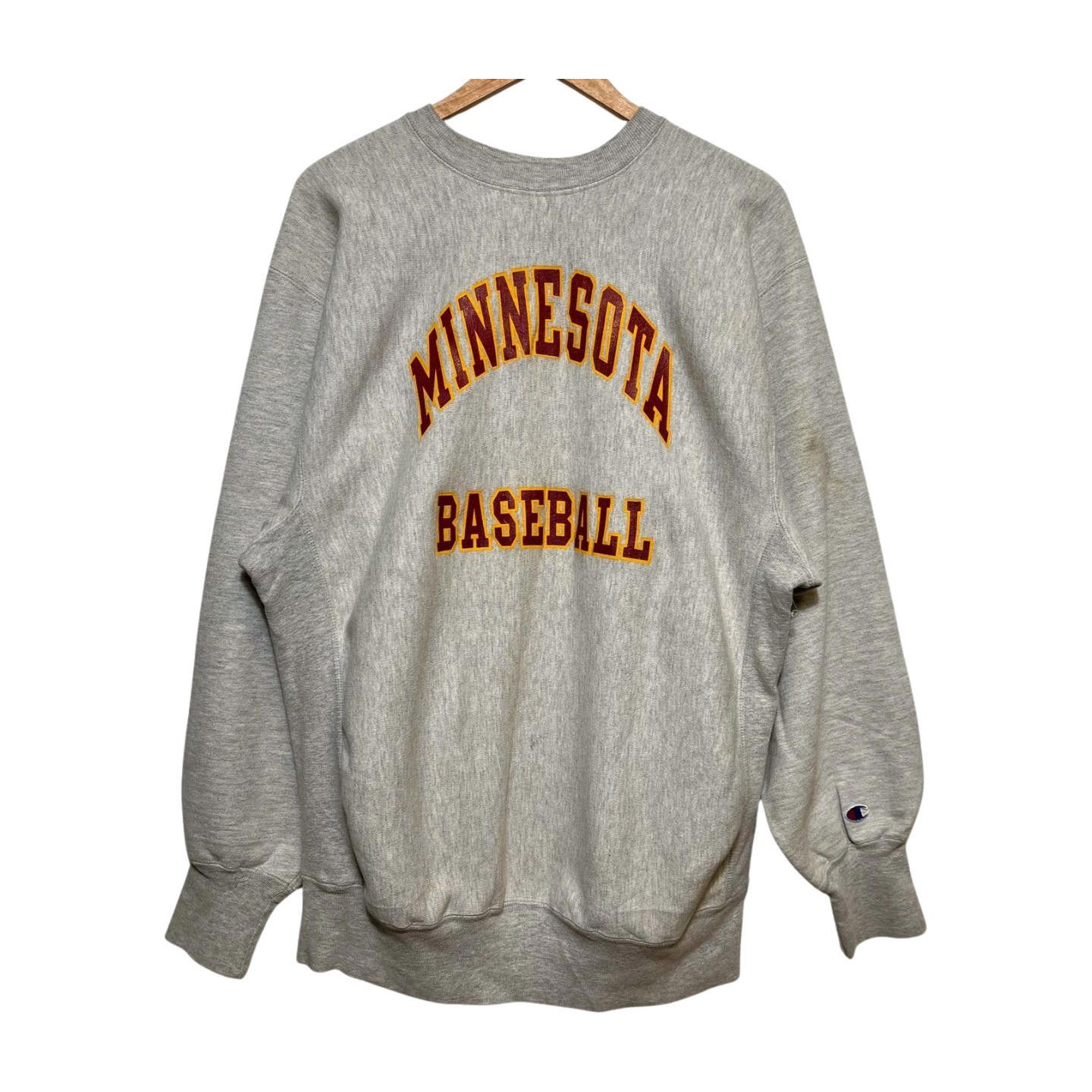 Champion × Vintage 80s Minnesota Champion Reverse Weave Warmup Sweatshirt 2XL Size US 40 / EU 56 - 2 Thumbnail