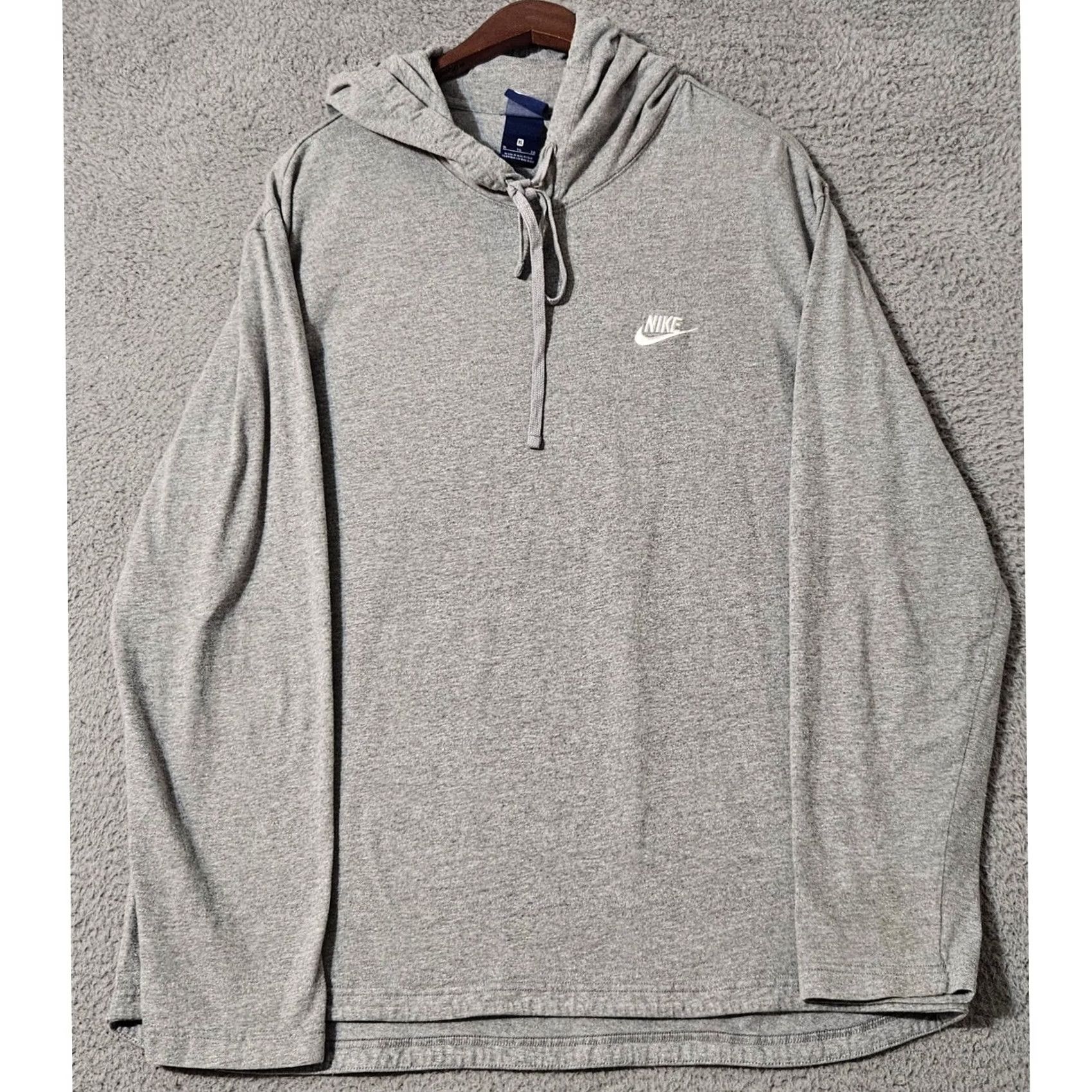 Nike Nike Sportswear Hoodie Pullover Lightweight Cotton Gray XL Mens Size Regular Capable Size US XL / EU 56 / 4 - 2 Thumbnail