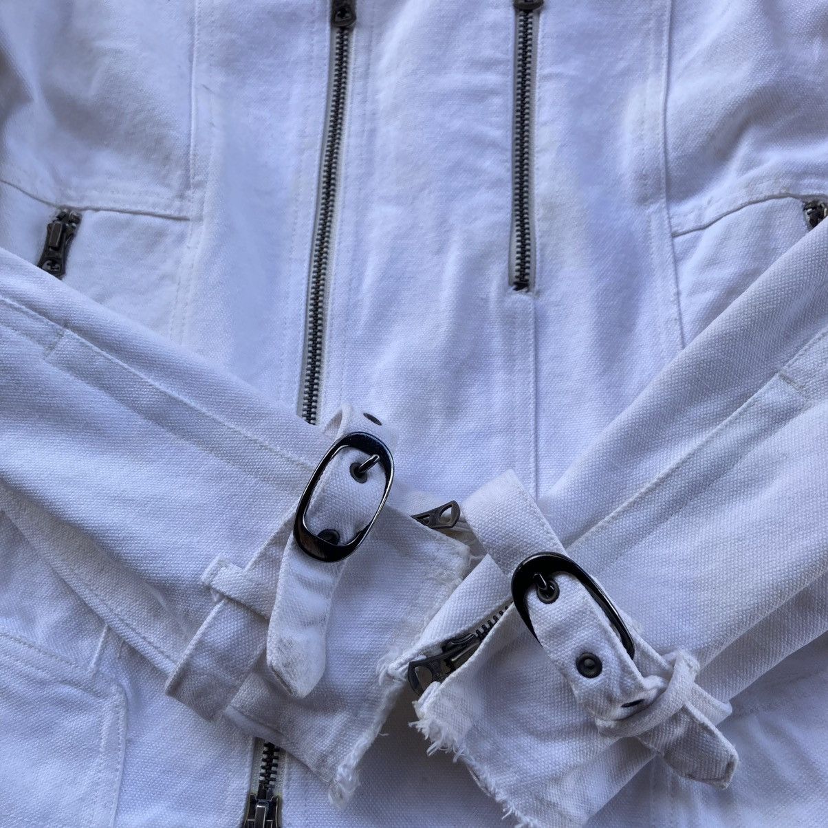 Schlussel 🇯🇵 SCHLUSSEL DOUBLE COLLAR DENIM + COWHIDE JACKET Size US M / EU 48-50 / 2 - 15 Thumbnail