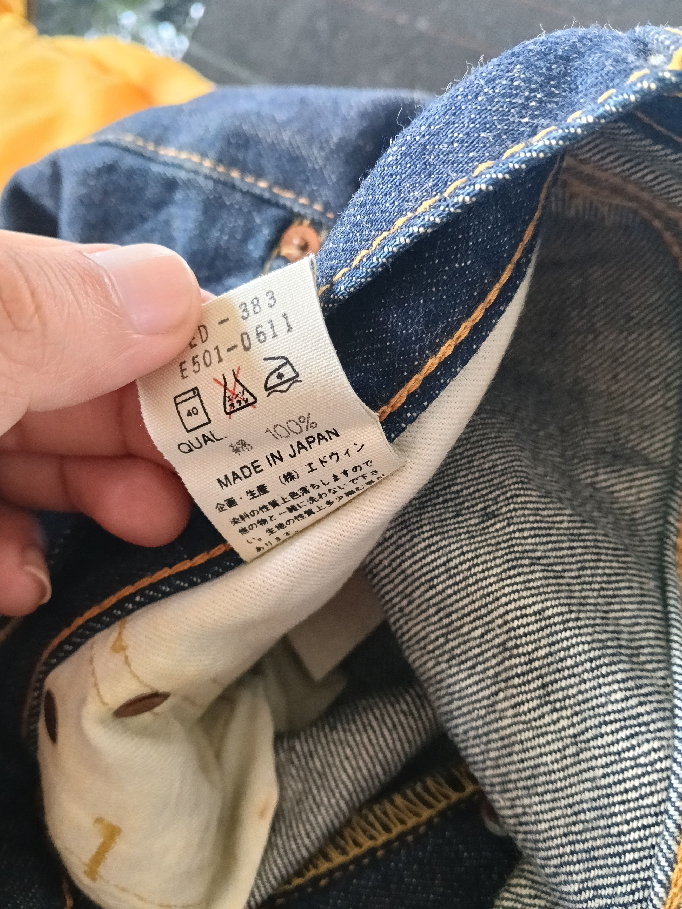 Edwin 💥 Edwin 505 Japanese Selvedge Jeans💥 Size US 31 - 10 Thumbnail