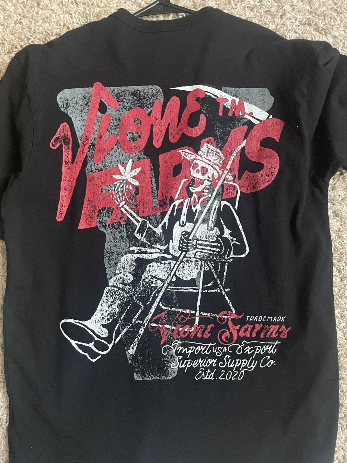 Vlone Vlone farms tee Size US M / EU 48-50 / 2 - 3 Thumbnail