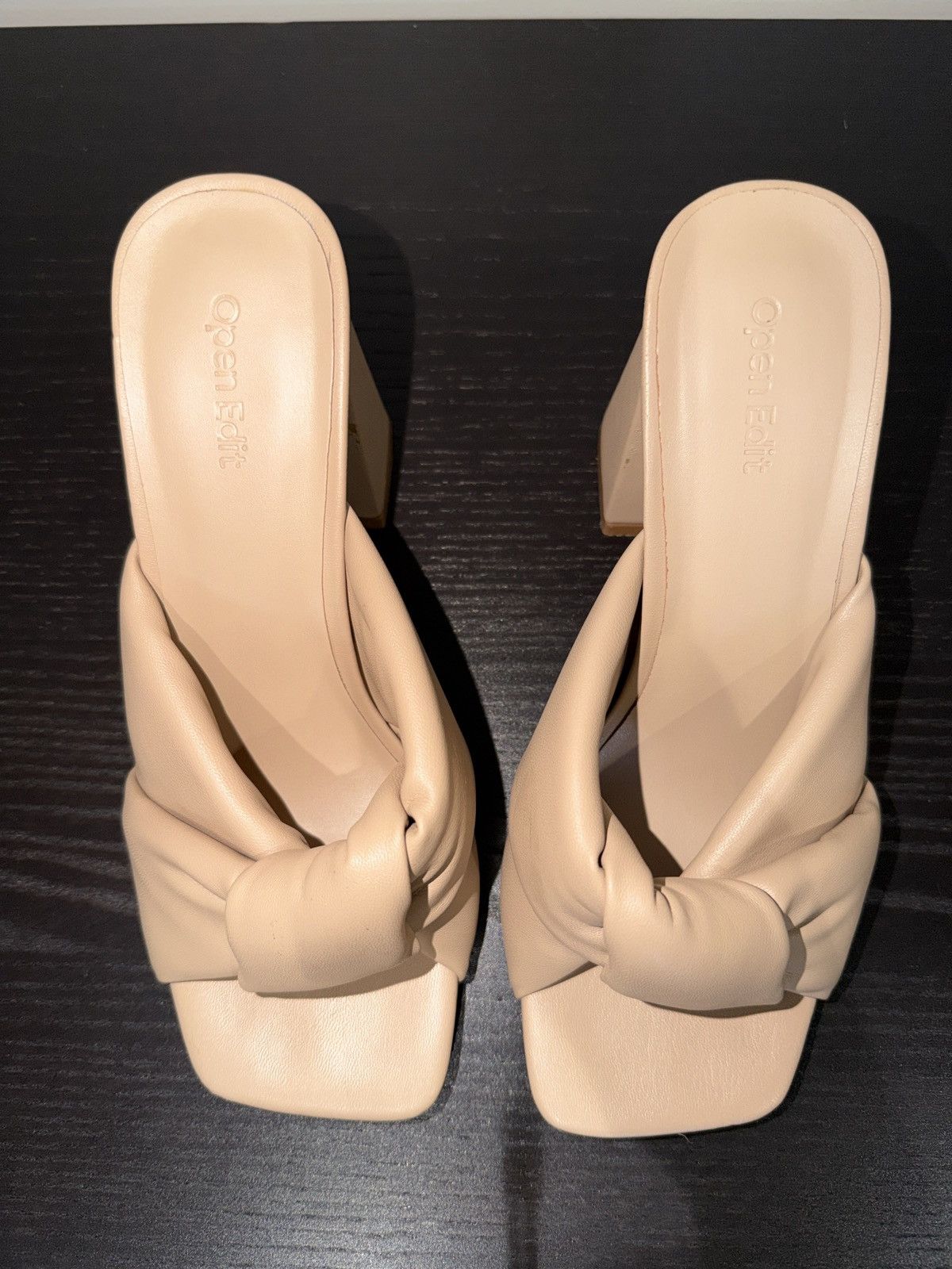 Other Open Edit Knot Slide Heeled Sandal Size US 8 / IT 38 - 2 Thumbnail