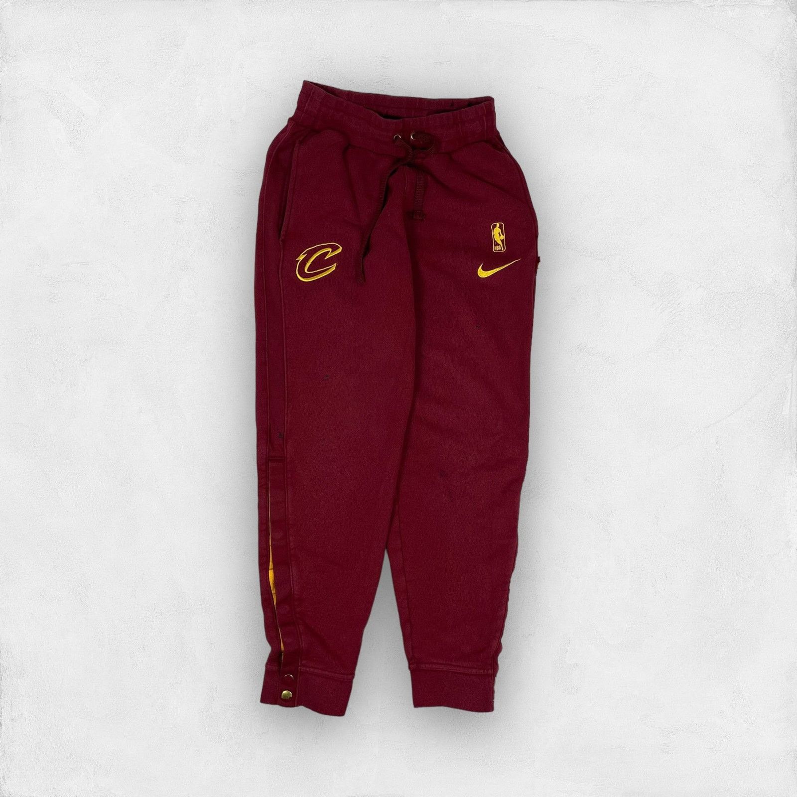 NBA × Nike Nike Men's Red Cotton Cleveland Cavaliers Basketball Pants S Size US 30 / EU 46 - 1 Thumbnail