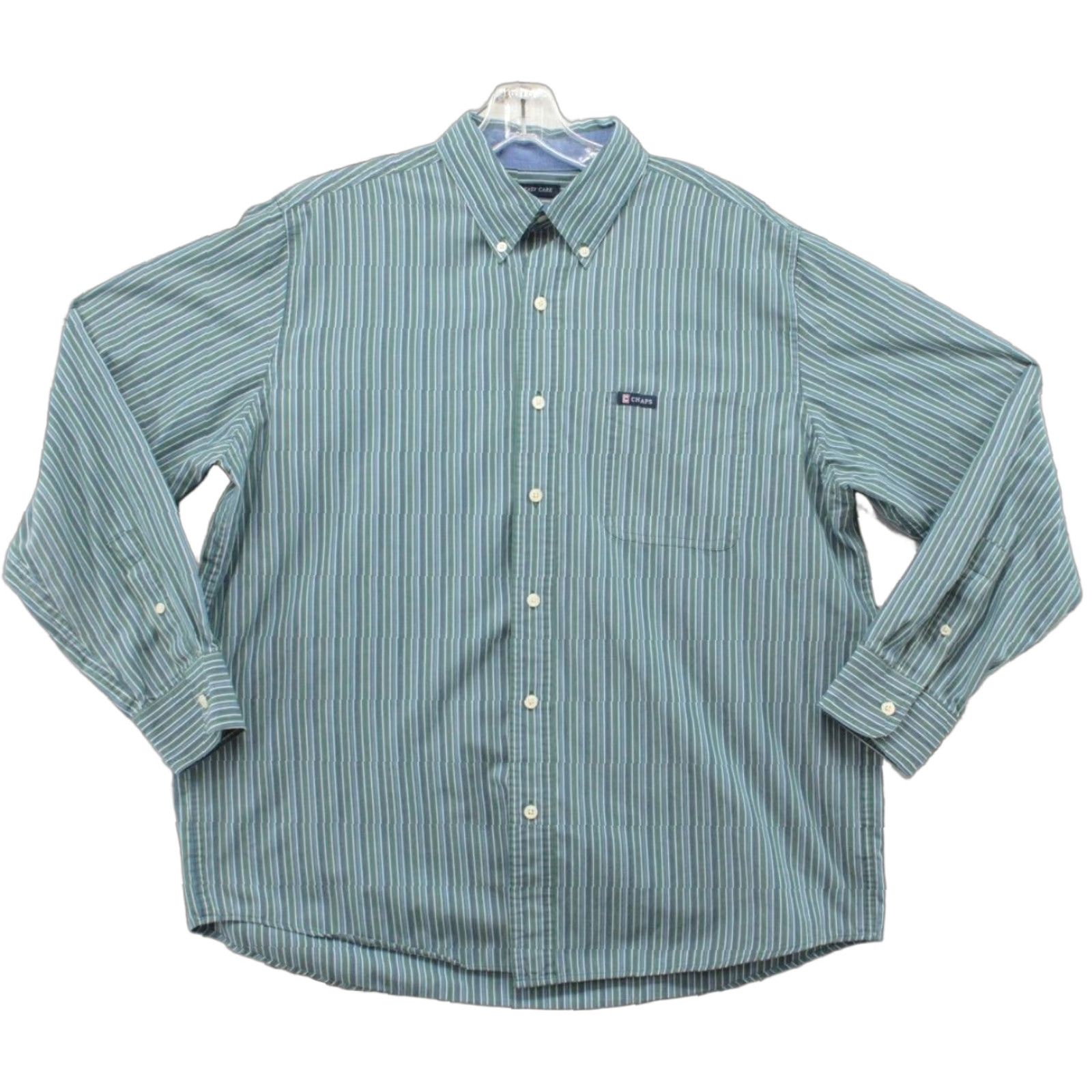 Chaps VTG Chaps Shirts Lot of 2 Men's Large Long Sleeve Button Down Casual Friday Size US L / EU 52-54 / 3 - 1 Thumbnail