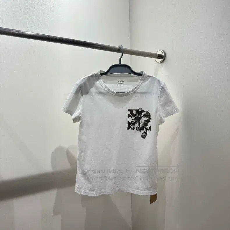 Hermes Hermes Printed Pattern Short Sleeve Size XXS / US 00 / IT 34 - 1 Thumbnail