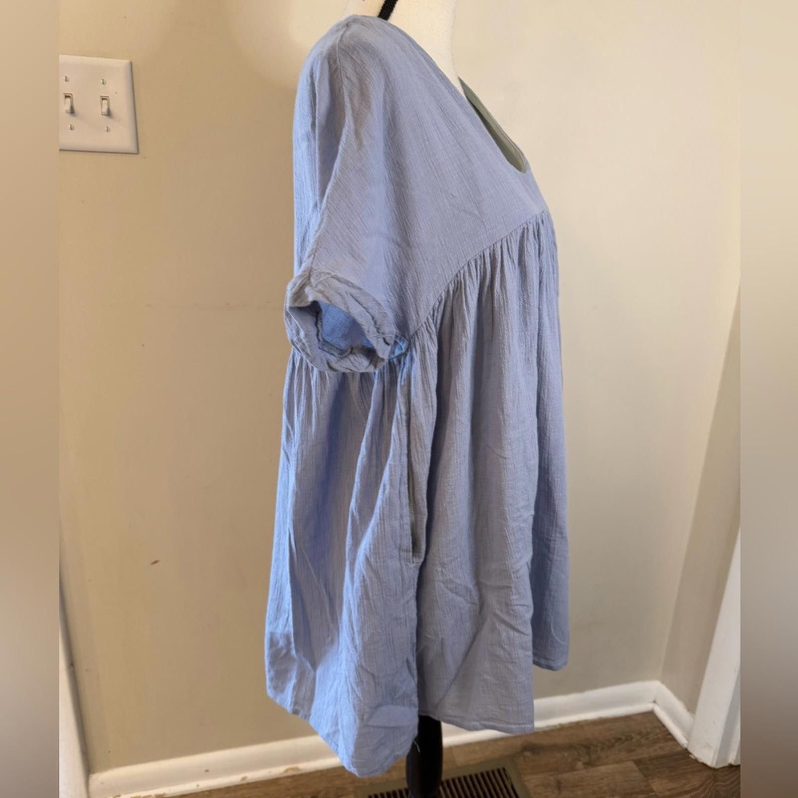 Other Listicle light blue mini dress with gray undertones SZ SM Size S / US 4 / IT 40 - 2 Thumbnail