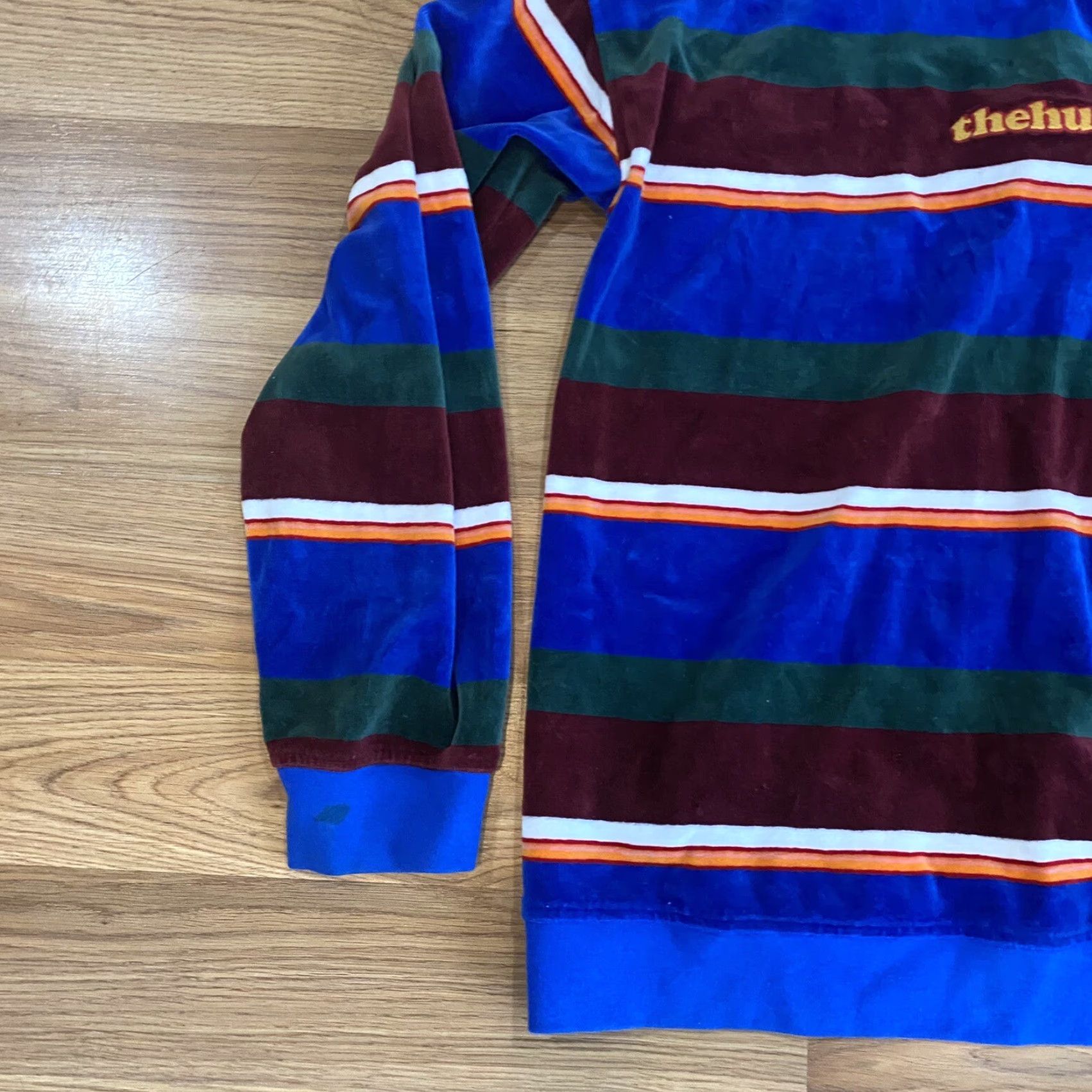 The Hundreds The Hundreds Velour Long Sleeved Striped Crewneck Shirt Colorful Mens Size Small Size US S / EU 44-46 / 1 - 6 Thumbnail