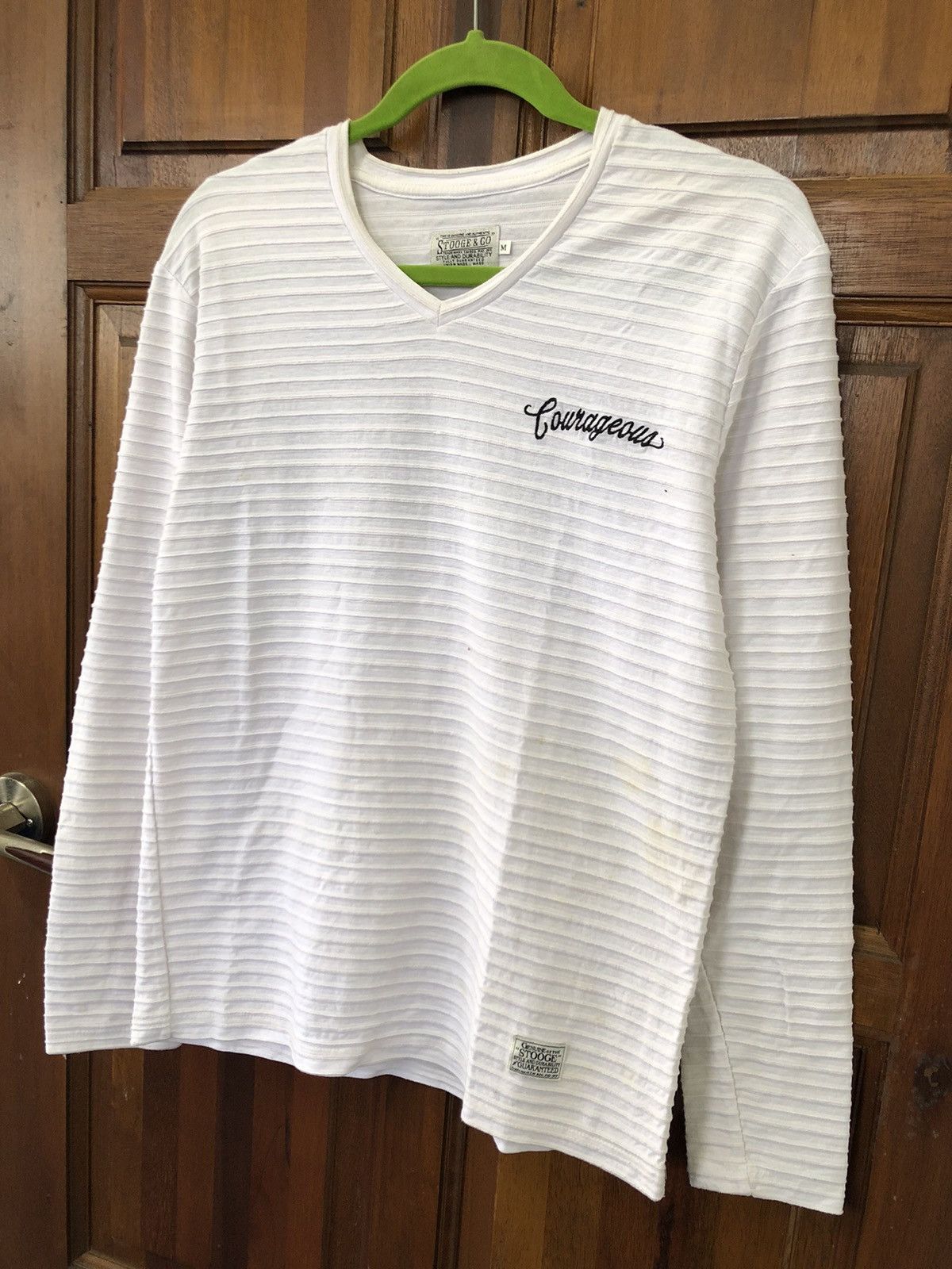Japanese Brand Stooges & Co Stretchable Long Sleeve Shirt Size US M / EU 48-50 / 2 - 4 Thumbnail