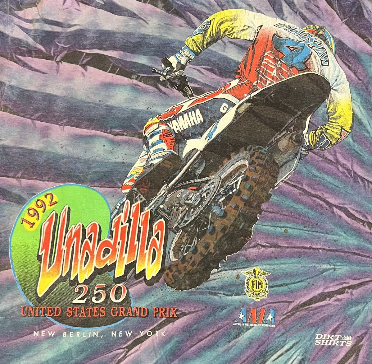 Vintage 1992 Vintage Unadilla 250 Grand Prix Shirt L- Single Stitch🏁 Size US L / EU 52-54 / 3 - 4 Thumbnail
