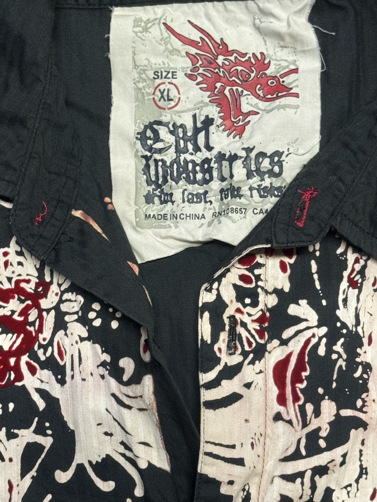 Affliction RARE Vintage- Cult Industries Men's Button-up Long Sleeve Size US XL / EU 56 / 4 - 4 Thumbnail