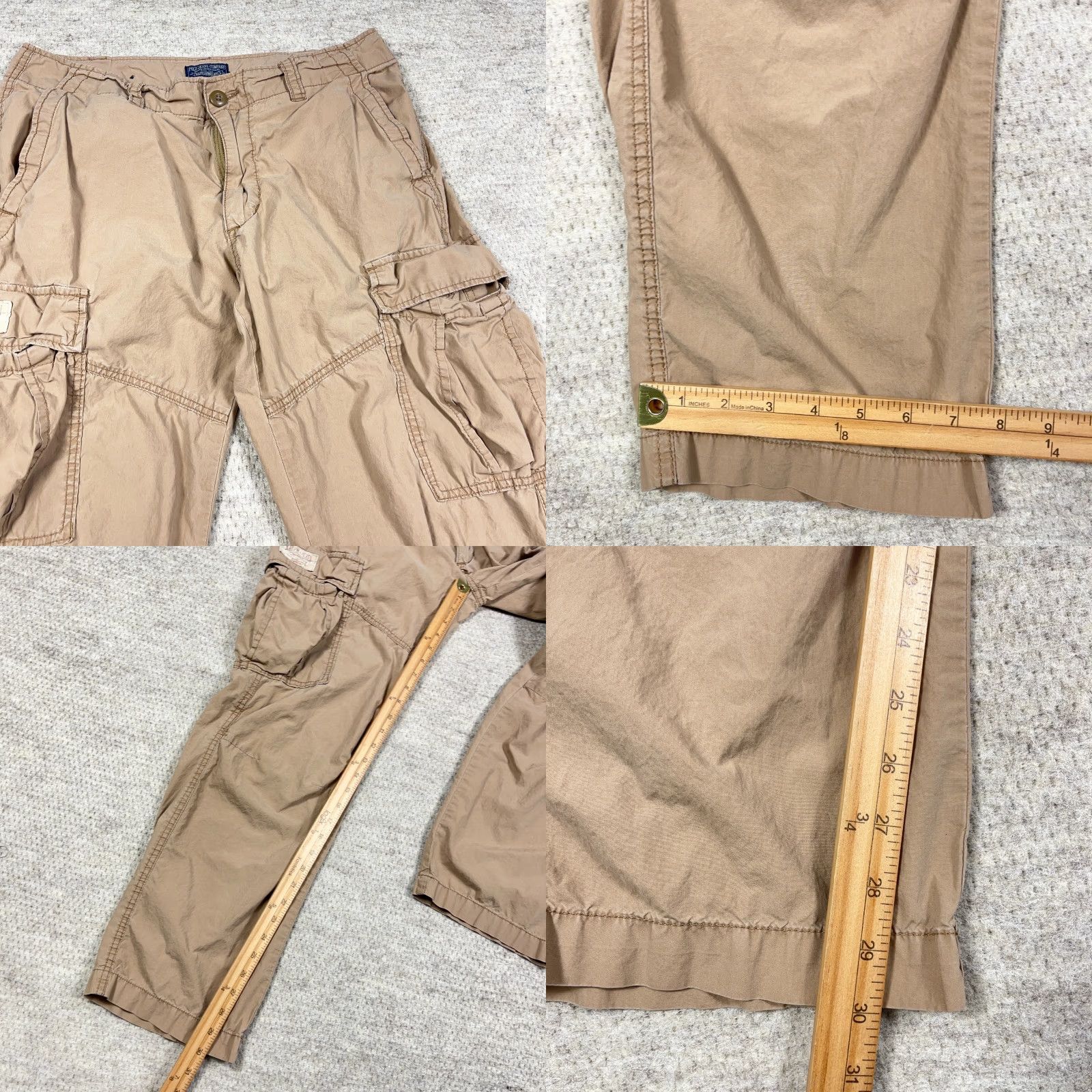 Polo Ralph Lauren VINTAGE Polo Ralph Lauren Cargo Pants Men 34x32 Tan Brown Paratropper Military Cargo Pants Mens Brown 34x32 Size US S / EU 44-46 / 1 - 8 Thumbnail