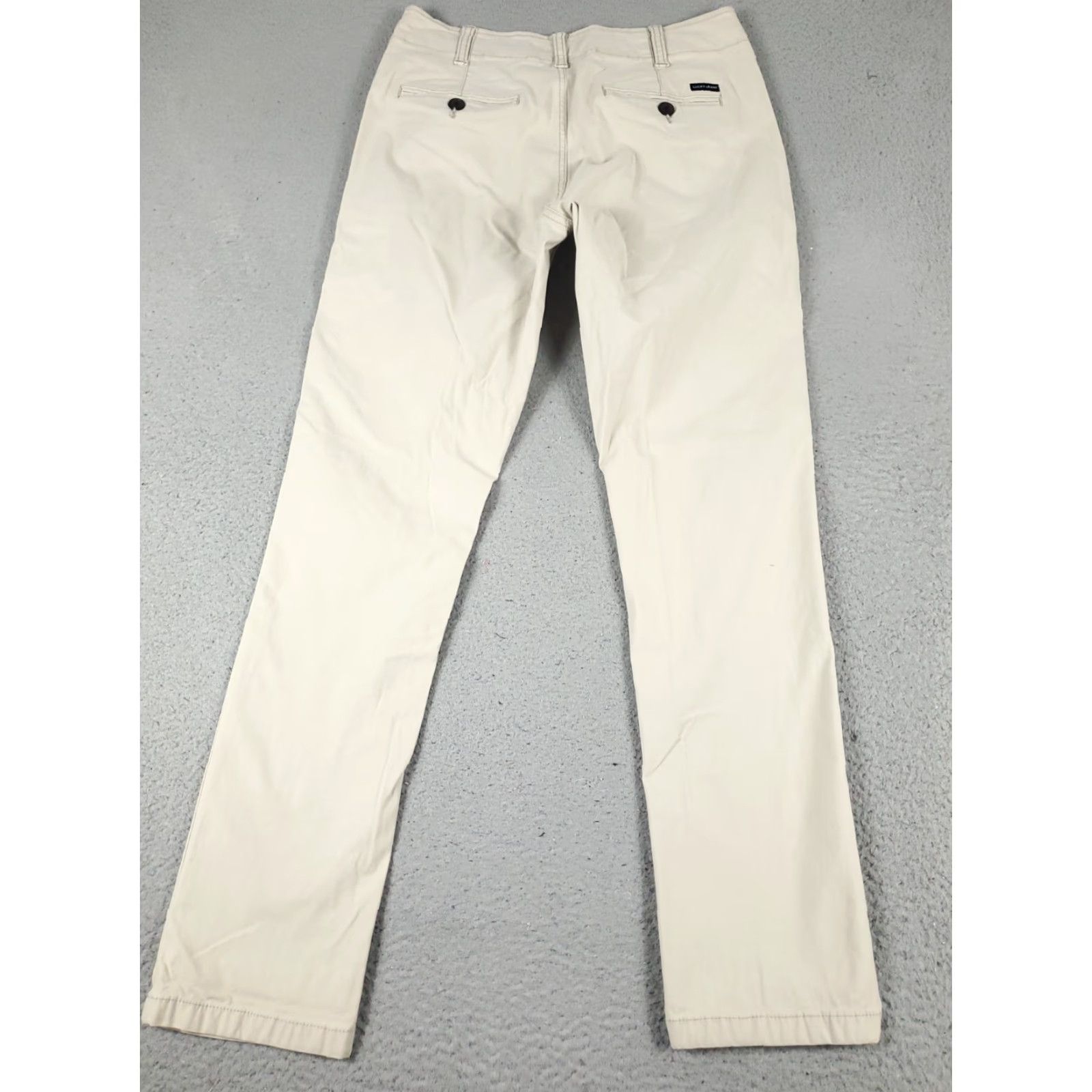 Lucky Brand Lucky Brand Chino Pants Mens 31x31 Beige Straight Regular Fit Trousers Size US 31 - 6 Thumbnail