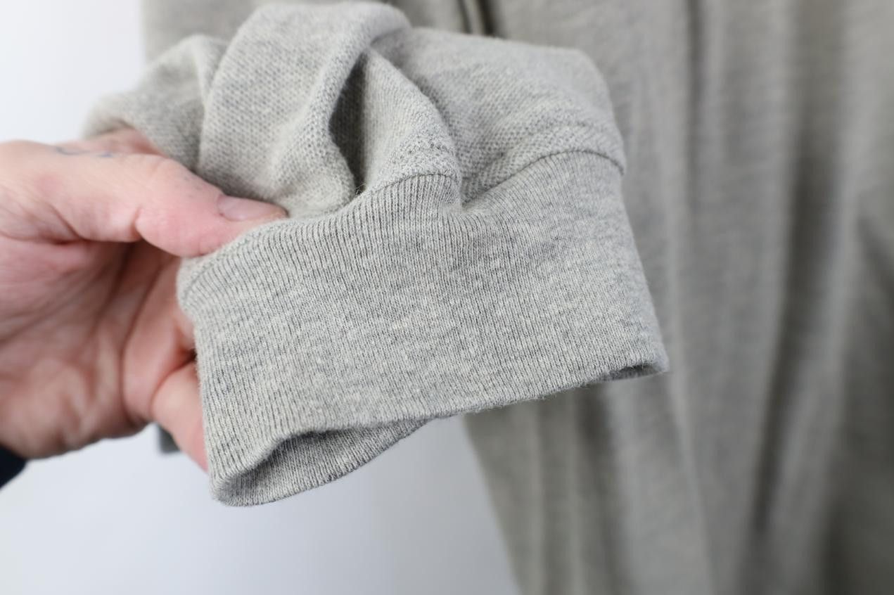 Vintage Vintage 90s Streetwear Long Sleeve Polo Shirt Gray Size US XXL / EU 58 / 5 - 8 Thumbnail