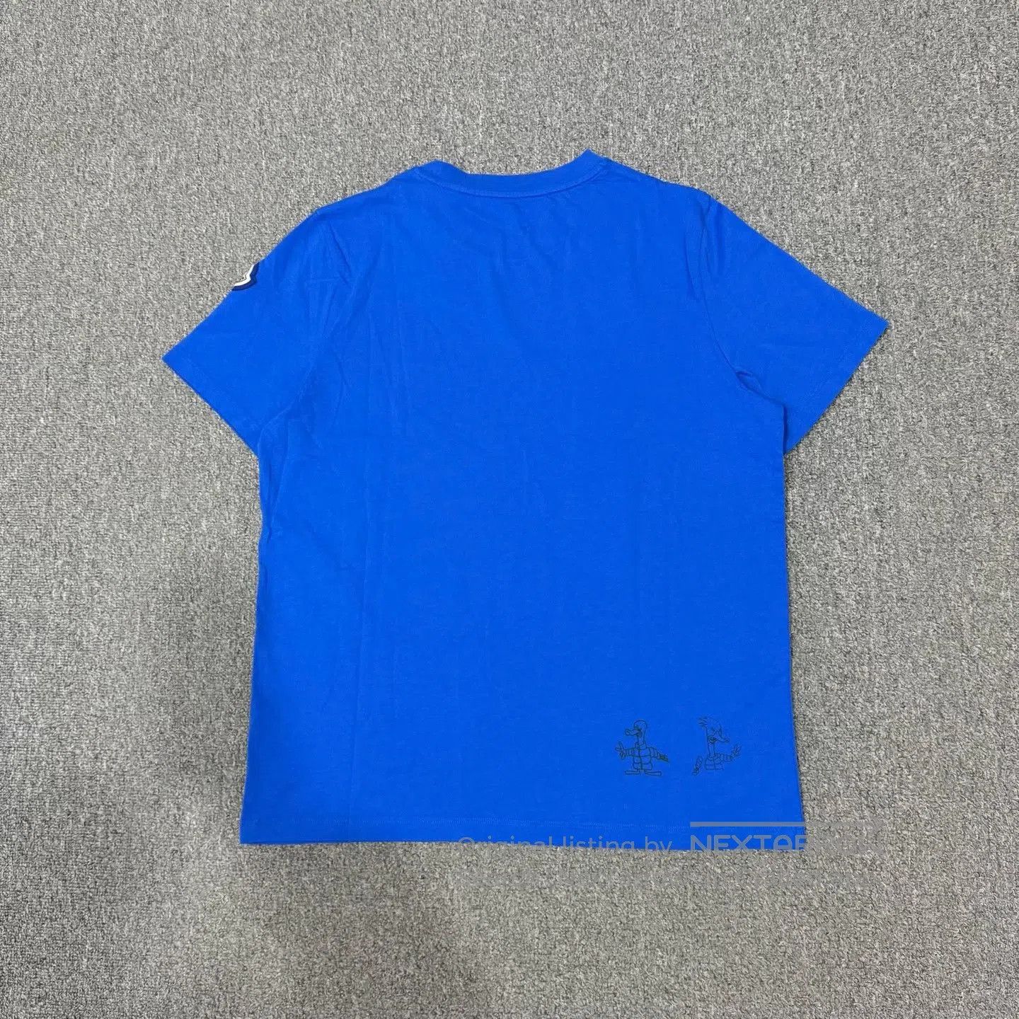 Moncler Moncler Blue Embroidered Logo Short-Sleeve Tee. Size US S / EU 44-46 / 1 - 2 Thumbnail