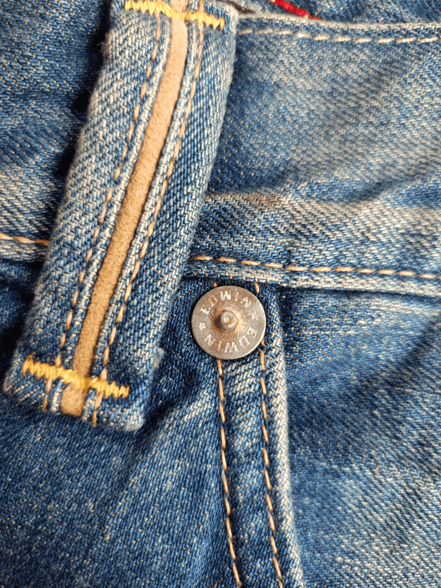 Edwin × Vintage Edwin Exclusive Vintage Denim Regular Distressed Jeans Size US 32 / EU 48 - 6 Thumbnail