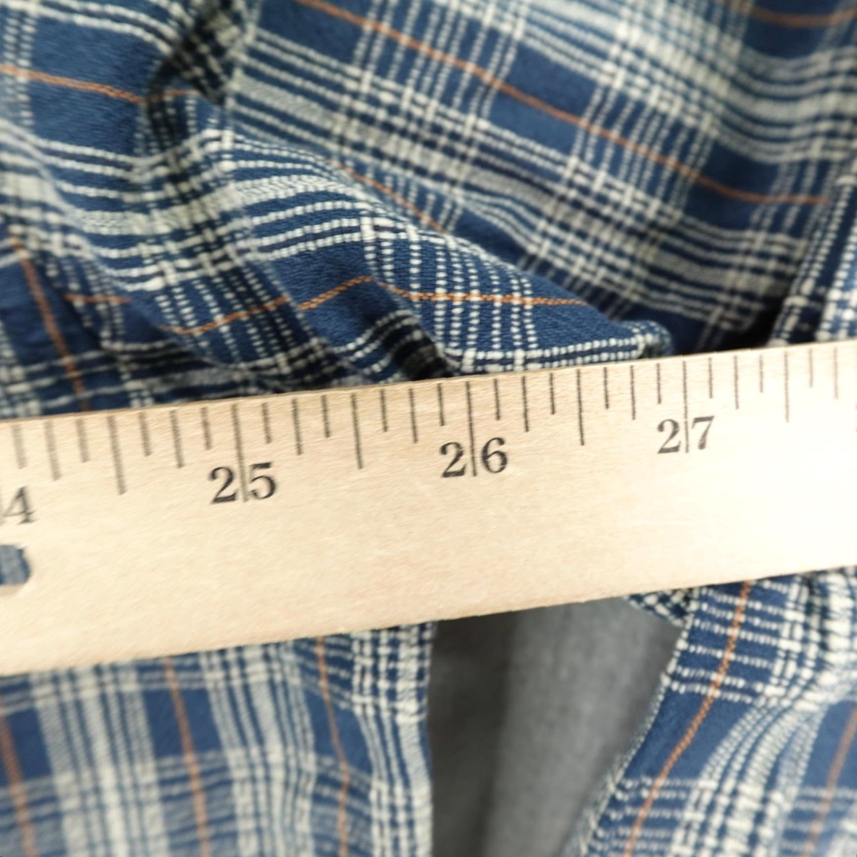 Vintage VINTAGE Woolrich Shirt Mens XL Blue Plaid Dark Denim Button-Up Long Sleeve Work Size US XL / EU 56 / 4 - 7 Thumbnail