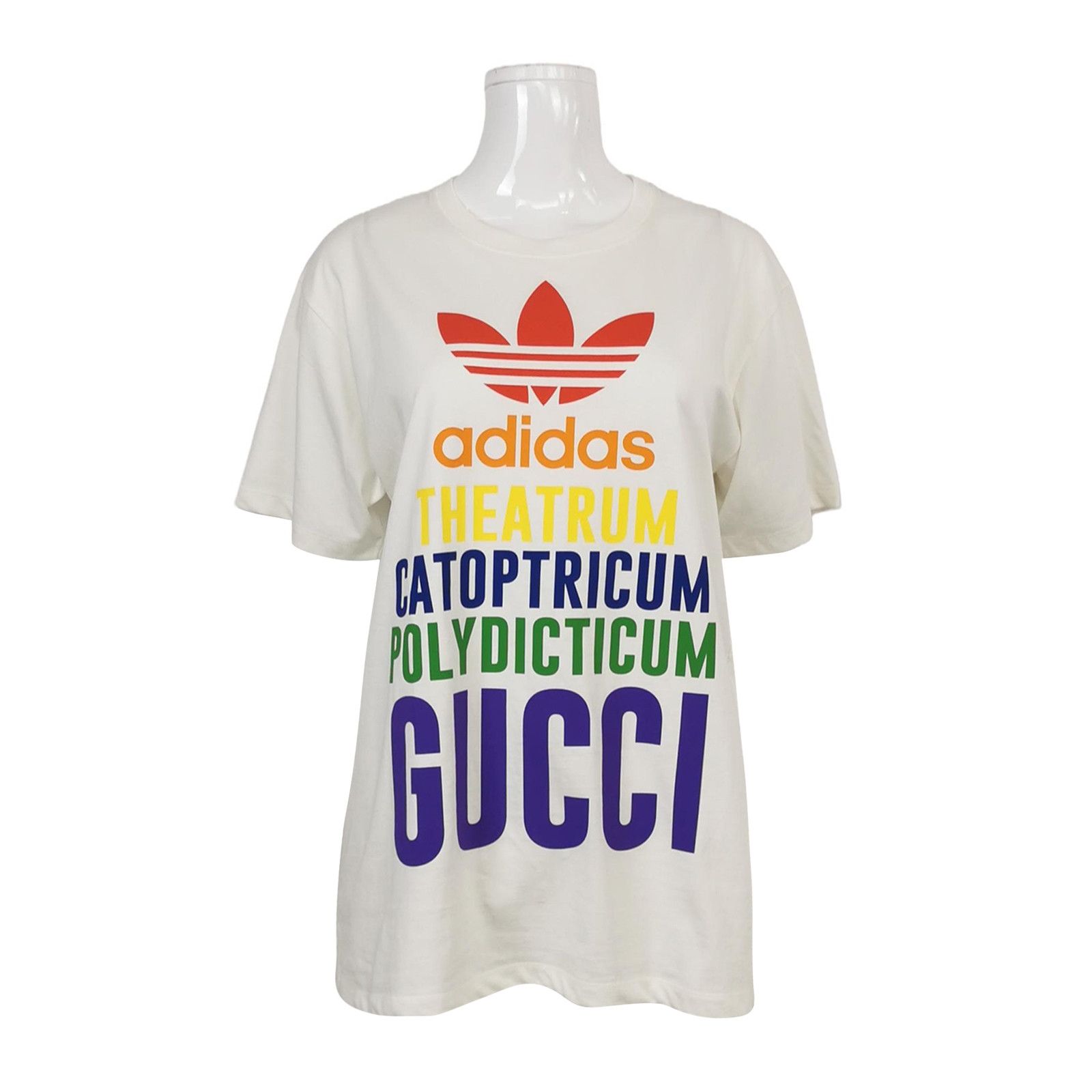 Gucci Adidas x Gucci White Logo Graphic T-Shirt Size S / US 4 / IT 40 - 1 Thumbnail