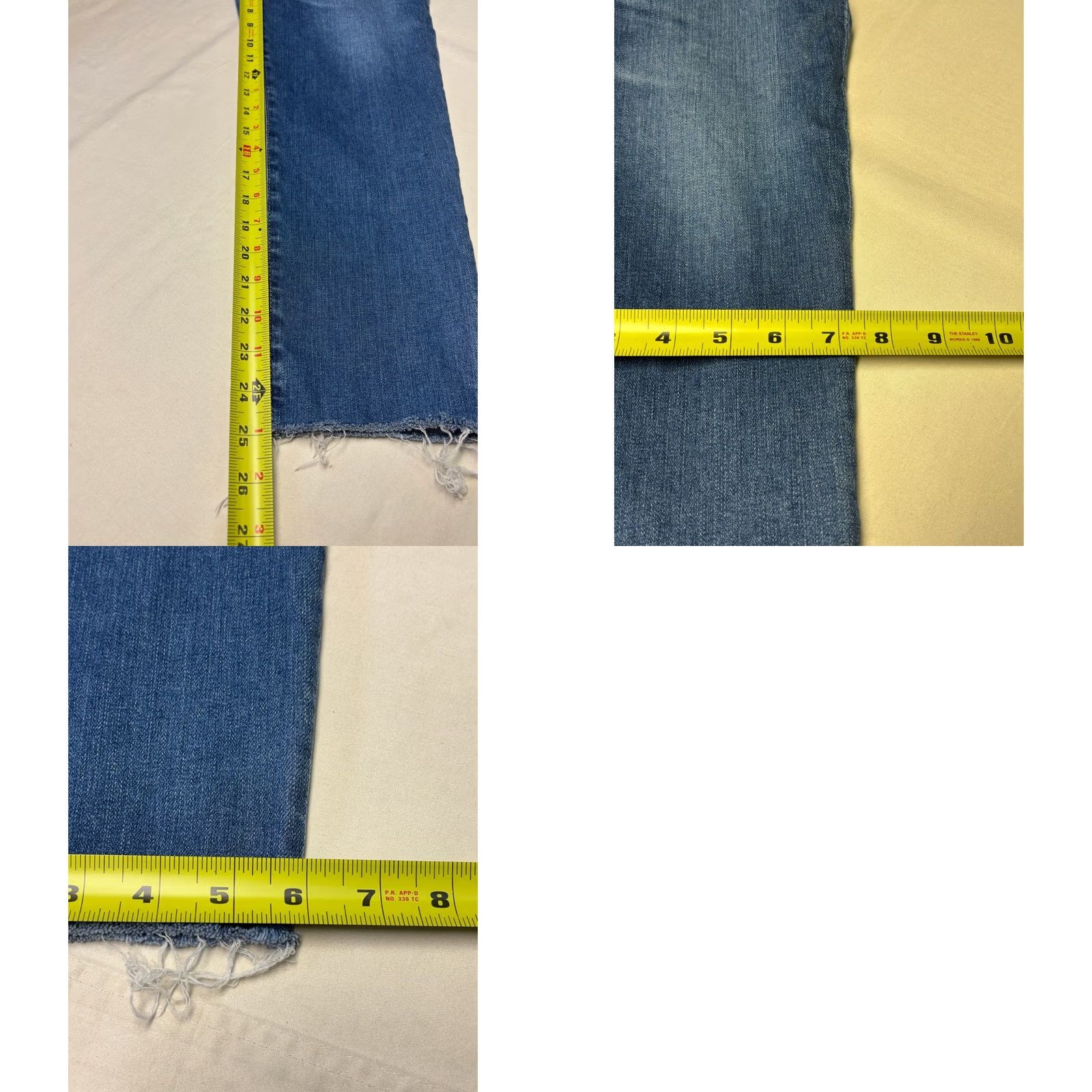 Vintage AG Adriano Goldschmied Cropped Denim Jeans - Premium Fit 31x25 Size 24" / US 00 / IT 34 - 9 Thumbnail