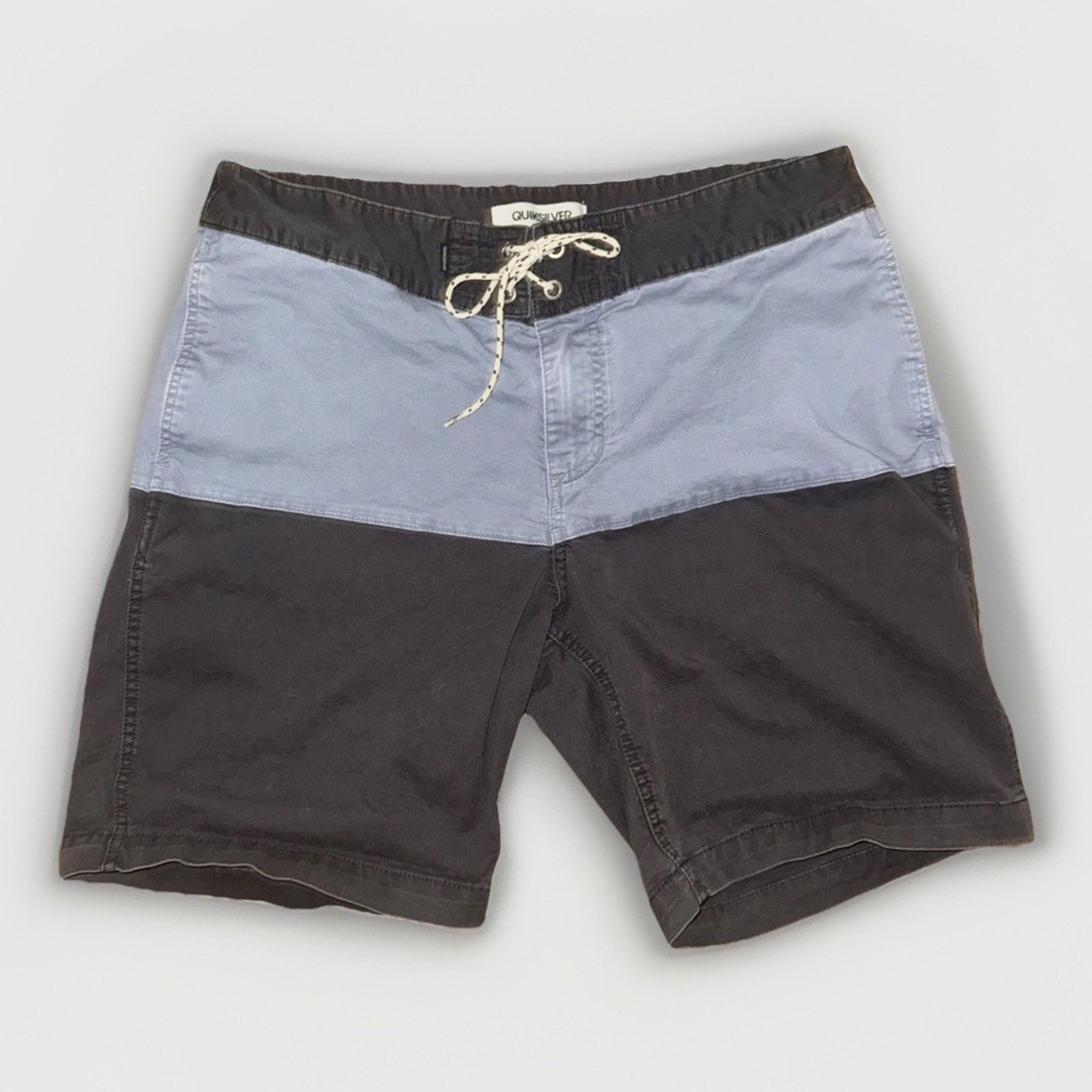 Quiksilver Quicksilver Shots Grey Blue 34x11 Surfing Surfer Y2K Size US 34 / EU 50 - 1 Thumbnail