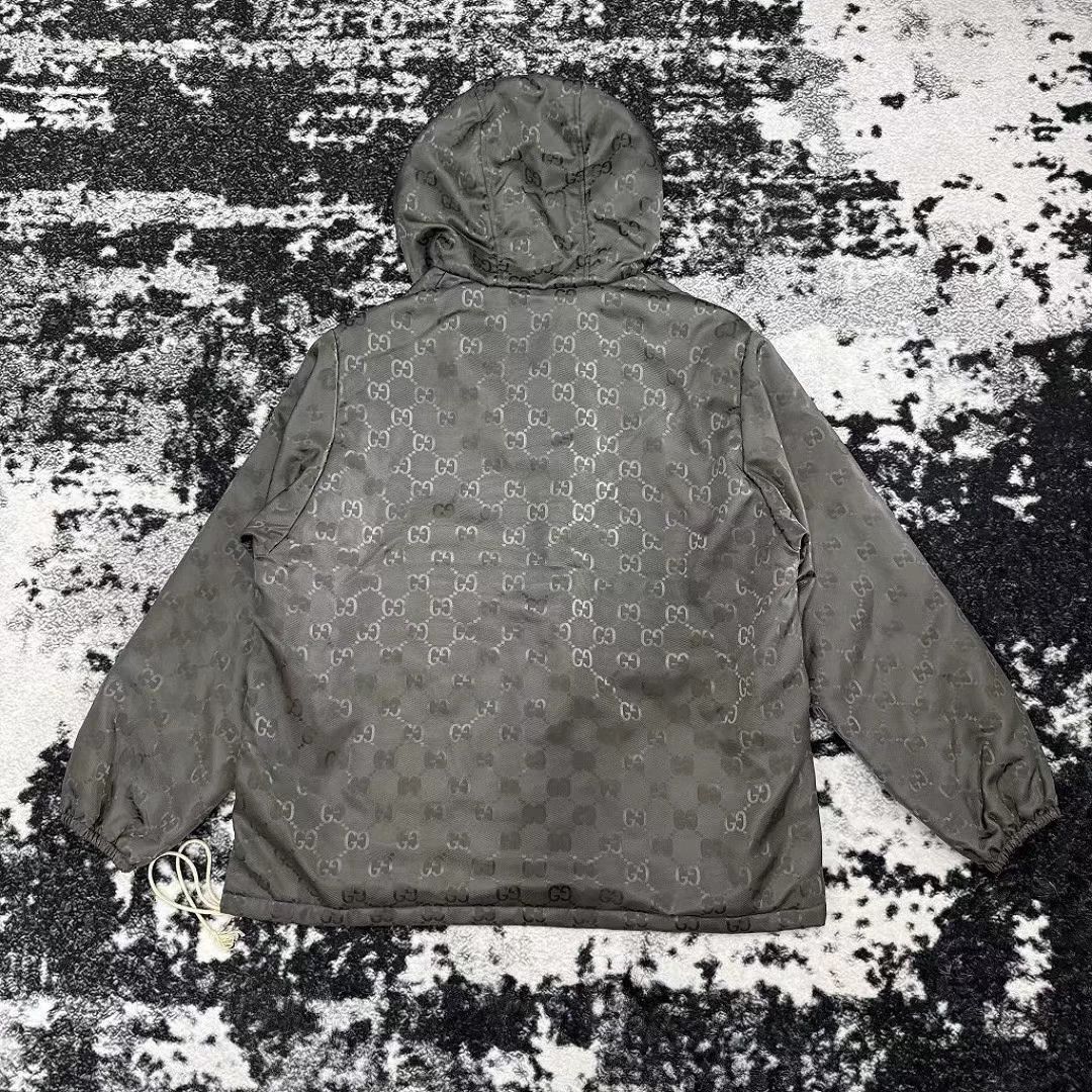 Gucci Gucci GG All Over Print Hooded Zip Jacket 48 IT Size US M / EU 48-50 / 2 - 4 Thumbnail