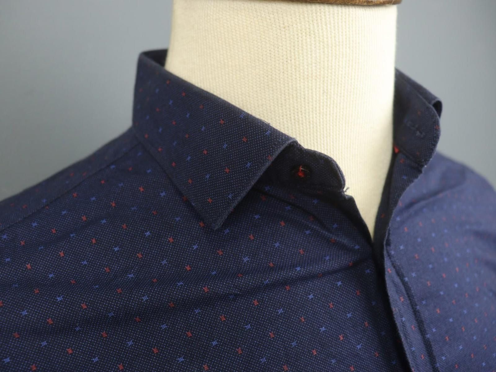 Givenchy Givenchy Blue Polka Dot Cotton Collared Shirt Size 41/42 Size US M / EU 48-50 / 2 - 4 Thumbnail