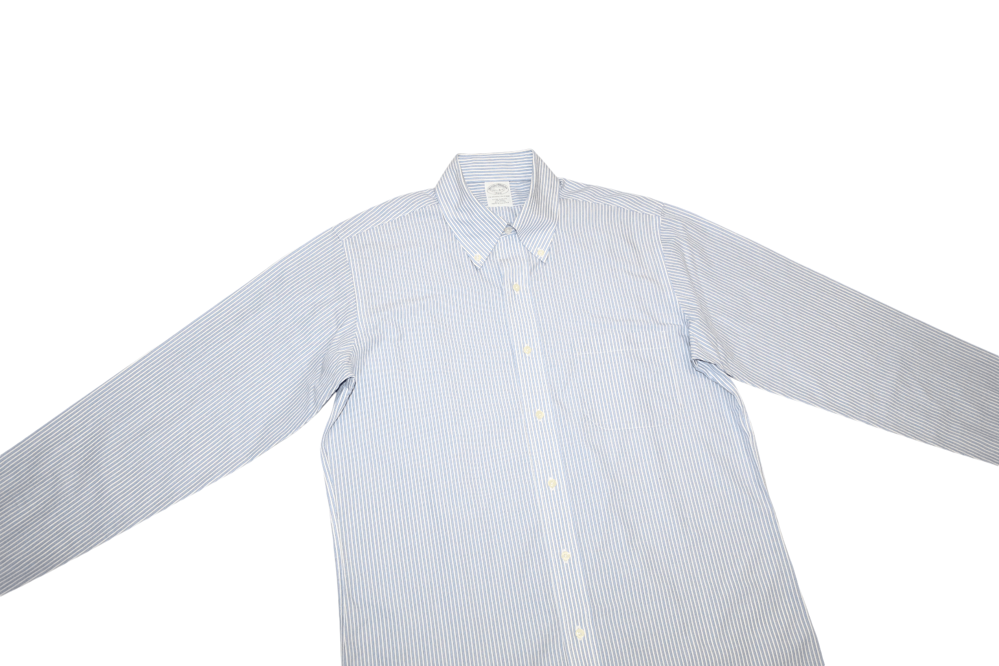 Brooks Brothers Brooks Brothers 346 Extra Slim Fit Non Iron Oxford Shirt Size US M / EU 48-50 / 2 - 10 Thumbnail