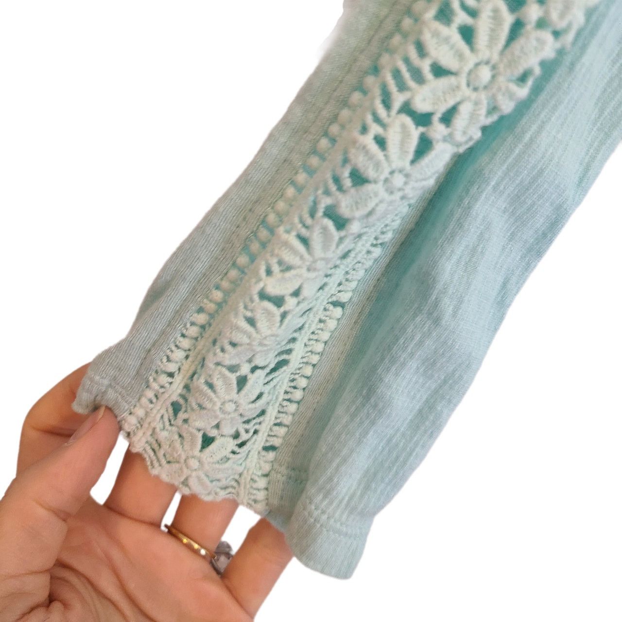 Soft Surroundings Soft Surroundings Blouse Women XS Crochet Cecelia LS Tunic Size XS / US 0-2 / IT 36-38 - 5 Thumbnail